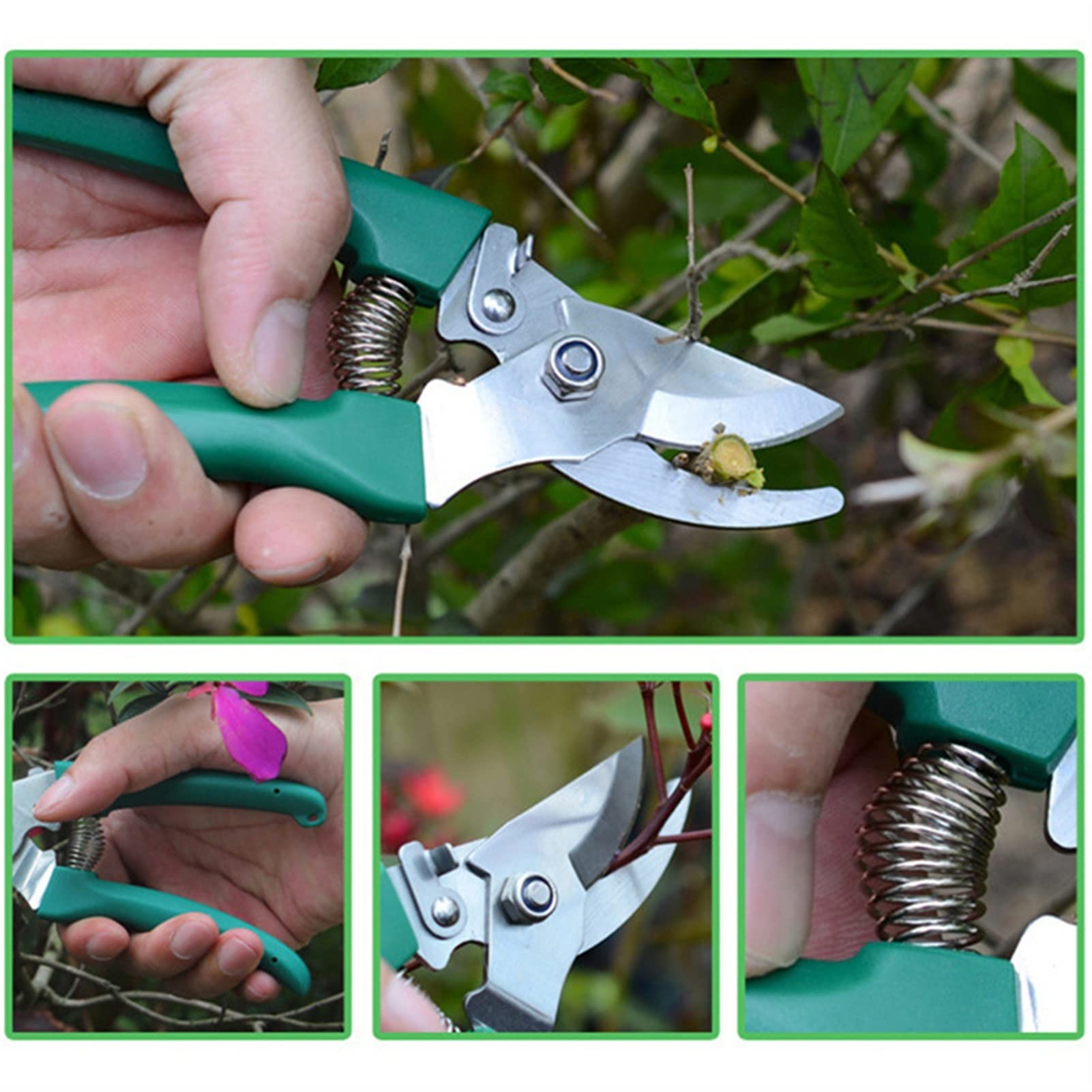5-Piece Portable Garden Tool Set - Lightweight, Non-Slip Grip, Durable Gardening Tools for Planting & Weeding (Purple/Green) - Perfect for Home Gardeners & Outdoor Enthusiasts
