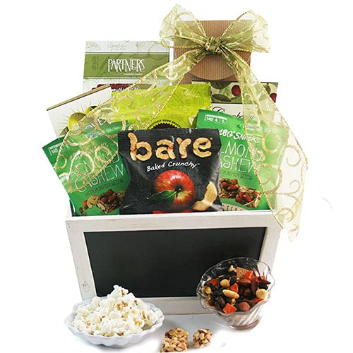 Healthy Gift Basket for Wellness - Organic Snacks & Natural Treats - Perfect for Holidays, Birthdays & Get Well Soon Gifts