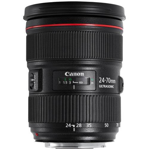 Canon EF 24-70mm f/2.8L II USM Standard Zoom Lens Kit with Lens Hood & Cleaning Kit - Professional Photography for Portraits, Weddings & Travel