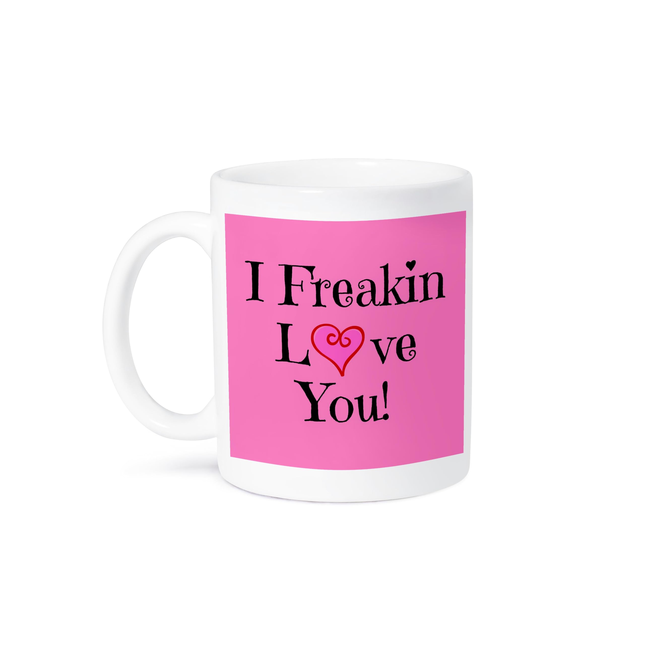 3D Rose Crossbones Skull and Bones White Background Coffee Mug - 11 oz Ceramic Cup, Black or Pink - Perfect for Home, Office, or Gift Giving