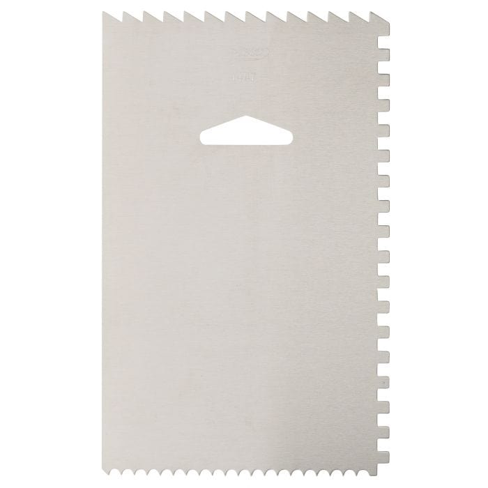 Ateco 4 x 6 Inch Professional Cake Decorating Comb - Perfect for Smoothing Buttercream, Creating Textured Frosting Designs & Cake Decorating
