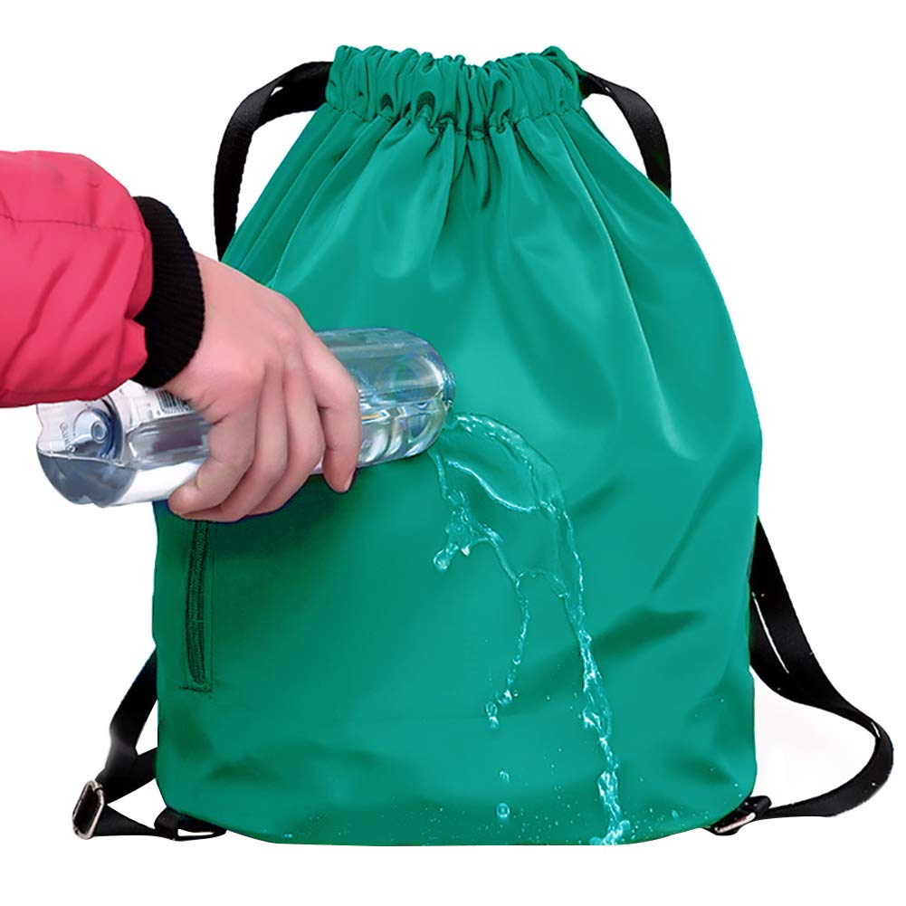 Waterproof Drawstring Sports Bag - Lightweight Sackpack Backpack for Men & Women - Perfect for Gym, Travel, Beach & Outdoor Activities