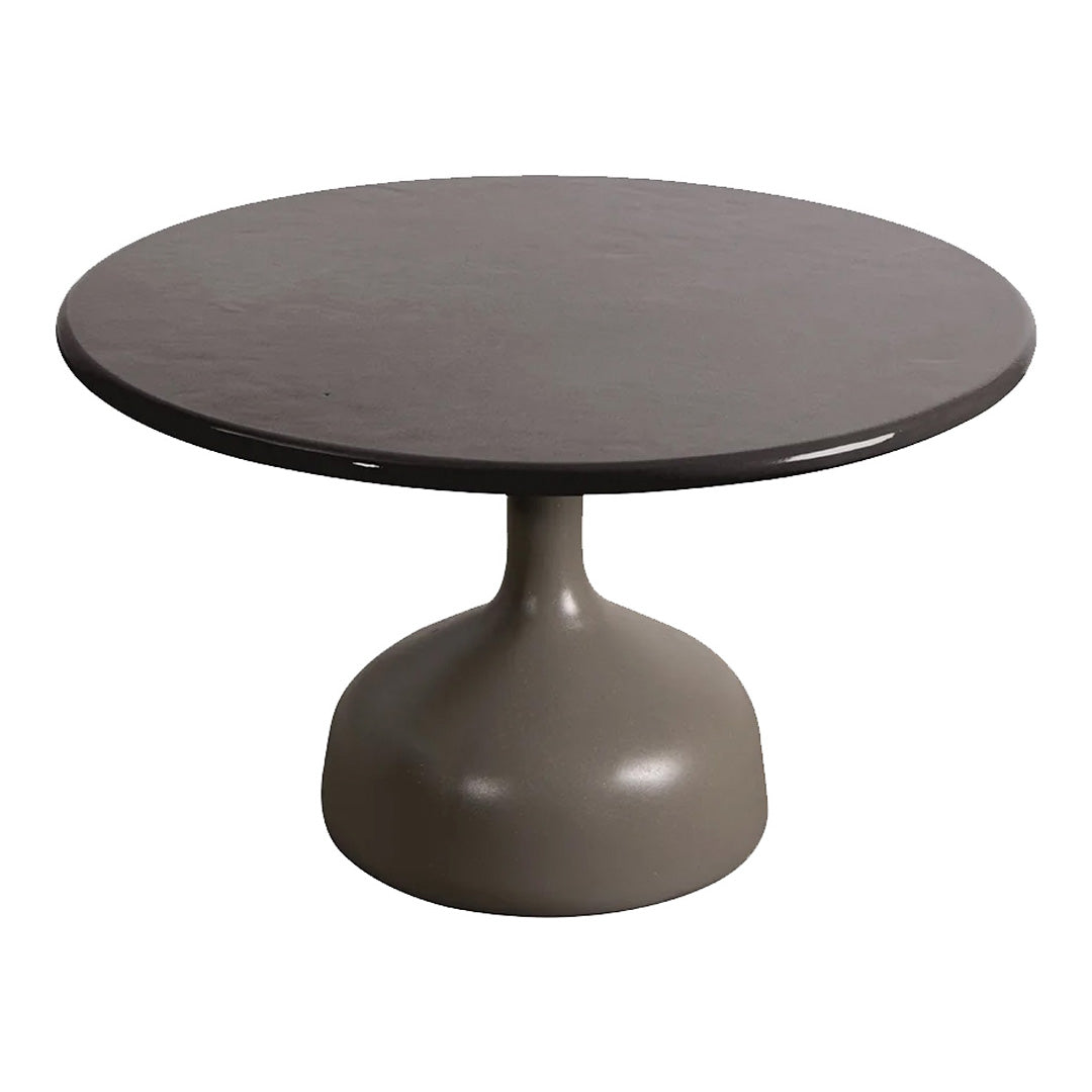 Modern Round Coffee Table with Tempered Glass Top - Large Size for Living Room, Lounge & Office Decor