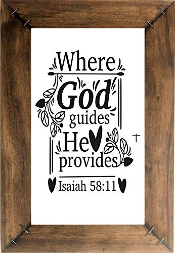 WHERE GOD GUIDES HE PROVIDES