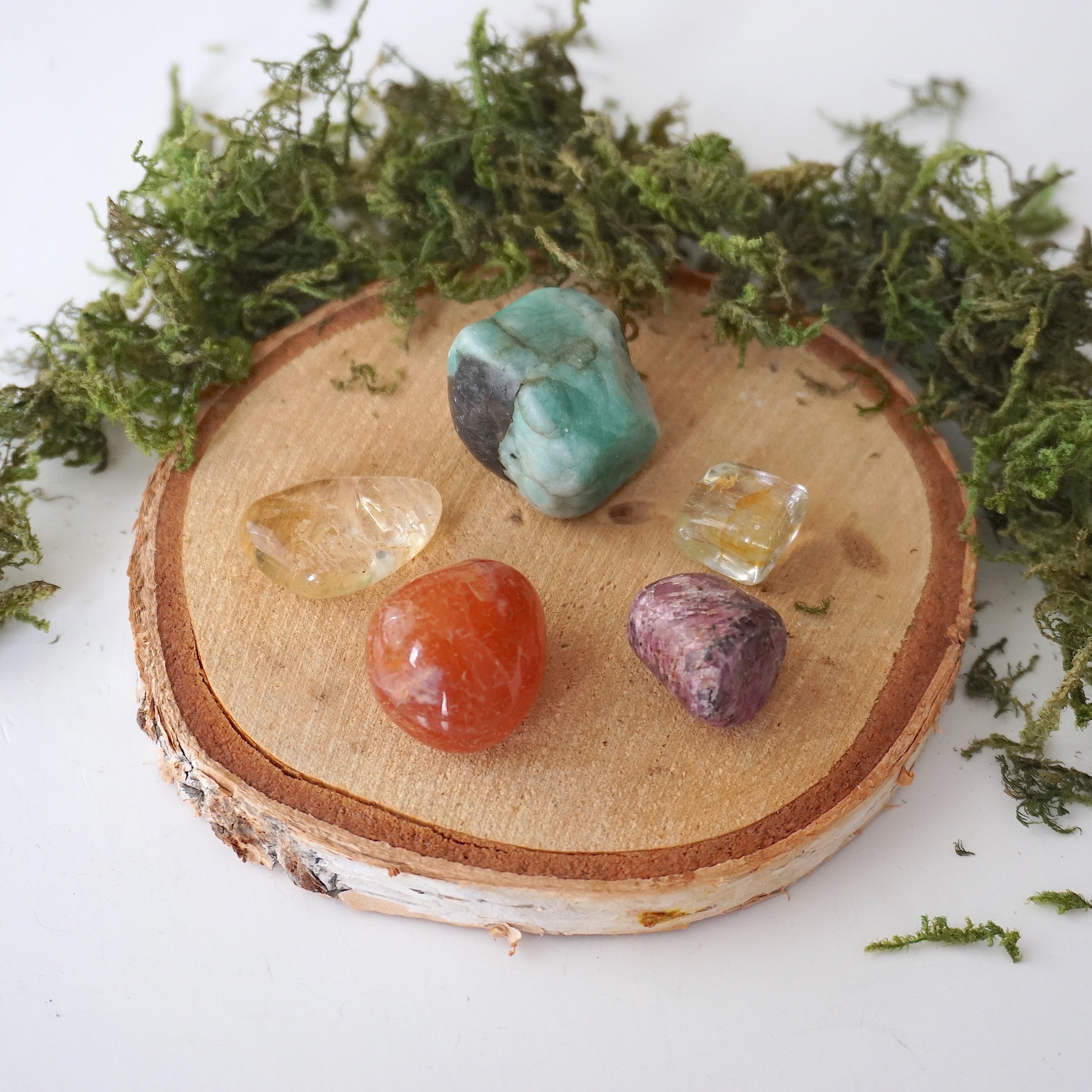Love Crystals Healing Stones Bundle - Natural Gemstone Collection for Meditation, Chakra Balancing & Spiritual Healing | Perfect Gift Set for Yoga, Reiki & Home Decor