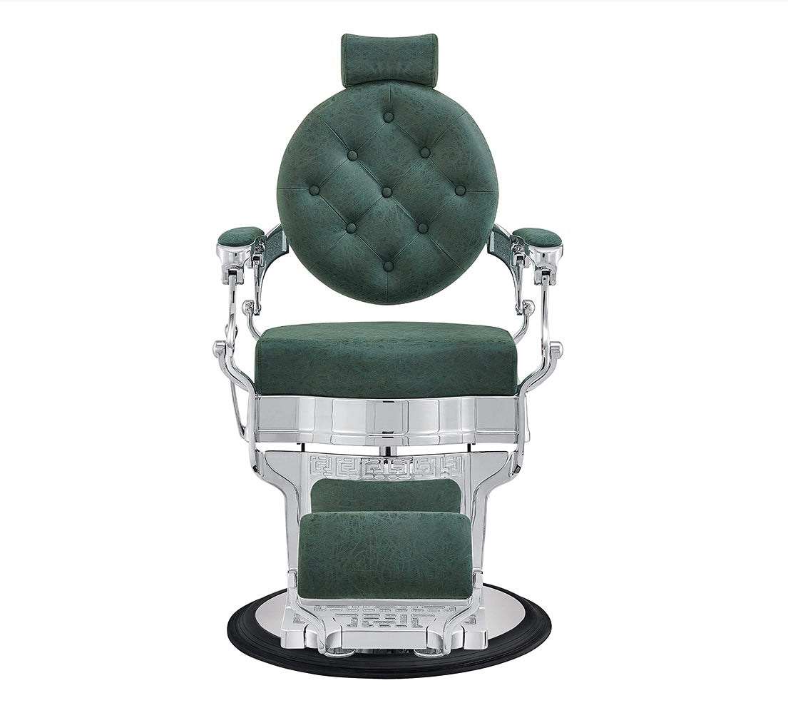 Julius Barber Chair - Professional Adjustable Salon Styling Chair for Haircuts & Shaving - Perfect for Barbershops, Salons & Home Grooming