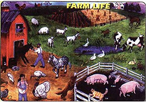 Farm, Ocean & Jungle Animal Placemats - Set of 3 Reusable Wipe-Off Mats for Kids | Fun Dining & Learning Activity for Toddlers & Preschoolers