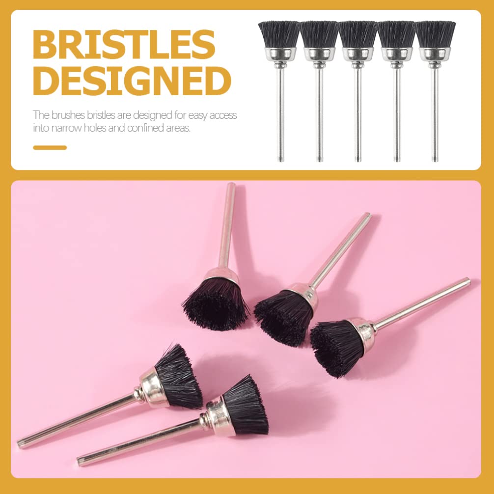 FOMIYES 8-Piece Nail Drill Bits Cleaning Brush Set - Professional Manicure Accessories & Grinding Heads for Electric Nail Drills - Perfect for Nail Salons, Home Manicures & Nail Art Designs