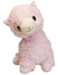 Warmies Pink Llama Plush Stuffed Animal - Heatable Lavender Scented Microwavable Toy for Stress Relief & Sleep Aid | Perfect for Kids, Adults, Anxiety Relief & Cozy Comfort at Home or Office