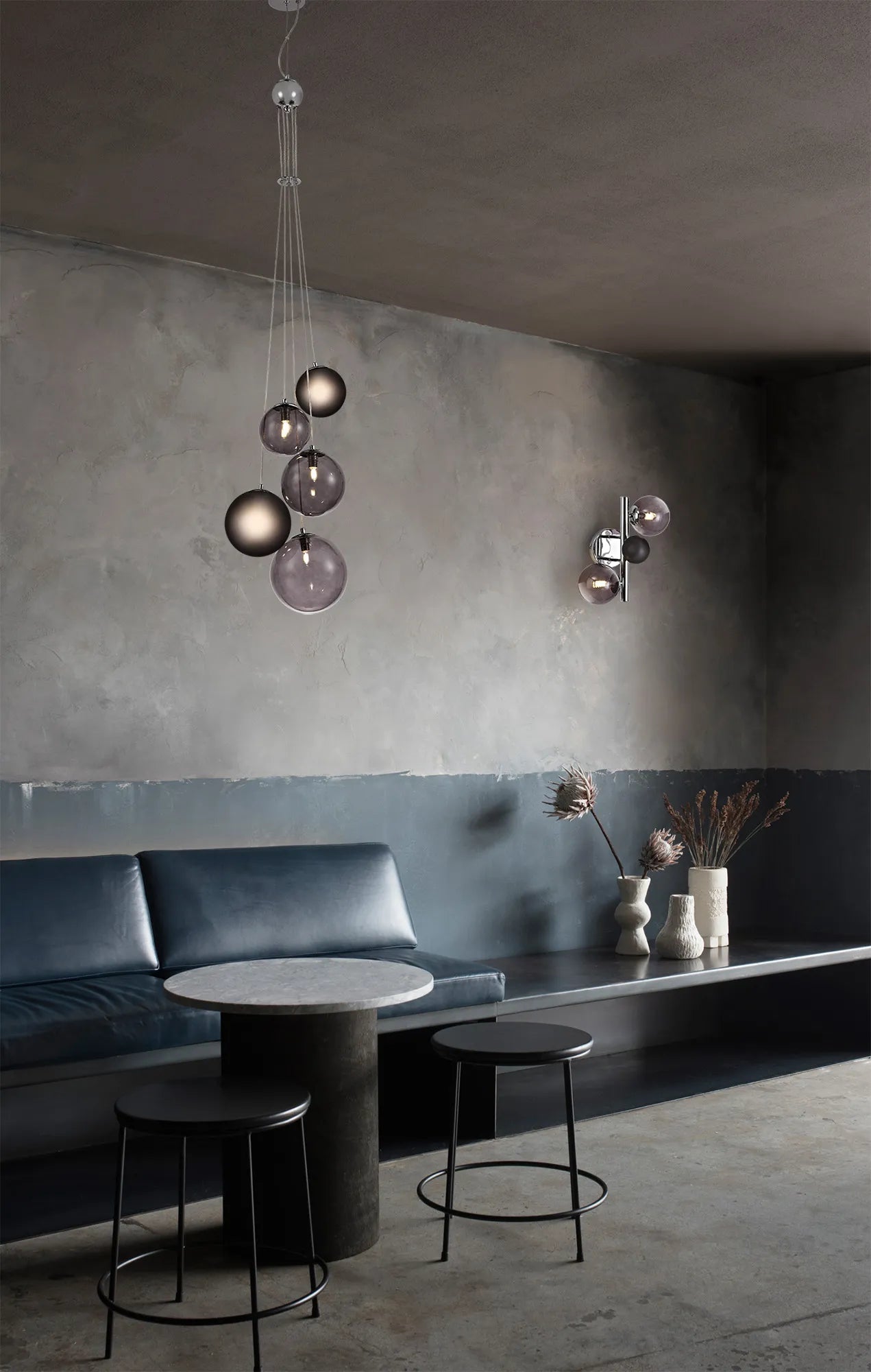 Modern Austin 5-Light Cluster Pendant with G9 Base - Elegant Ceiling Lighting for Dining Room, Kitchen Island, or Entryway