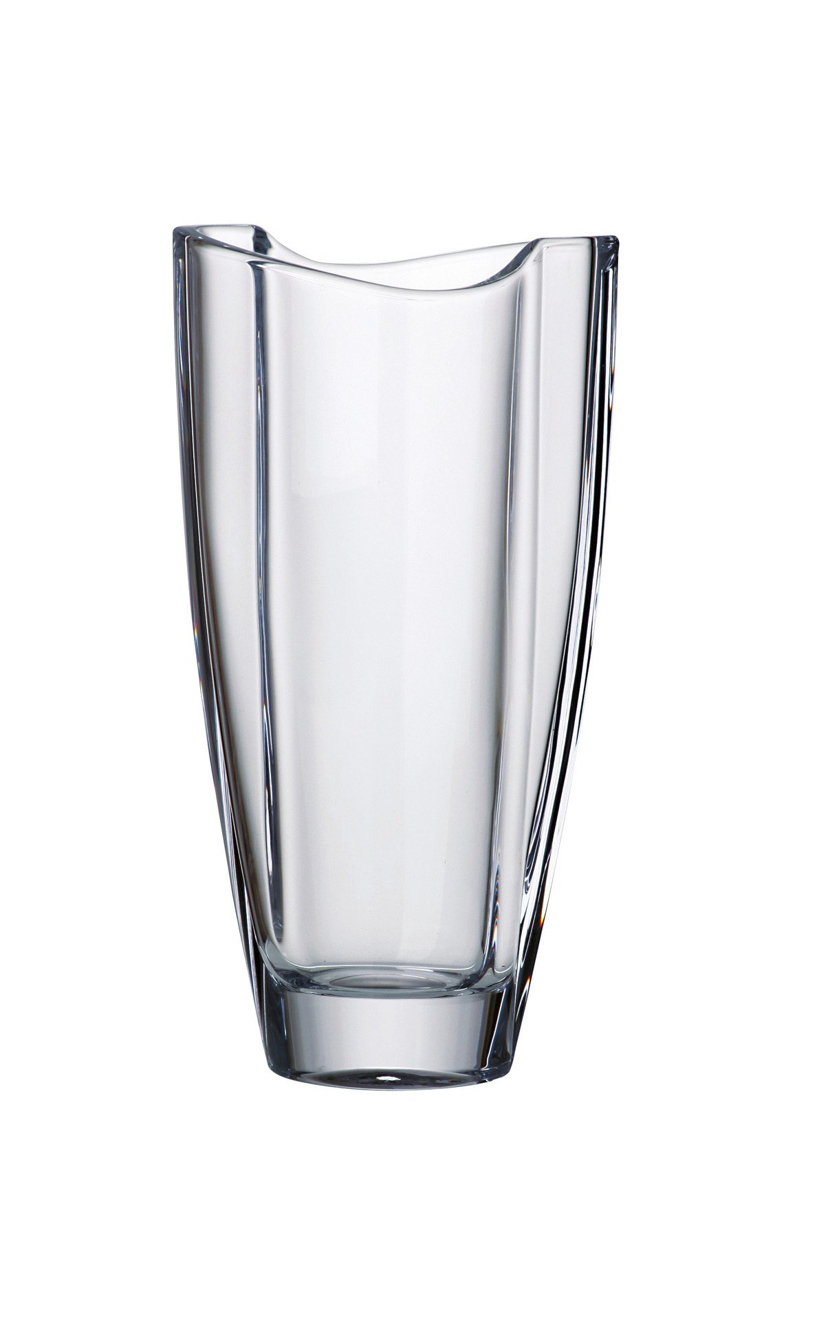 Barski European Crystal Glass Vase - 11 Inch Height - Handcrafted in Europe - Elegant Home Decor for Centerpieces, Weddings & Luxury Gifts