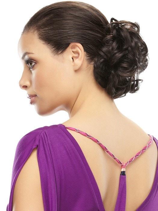 Fun Bun Synthetic Hair Wrap - Perfect for Women's Hairstyles, Quick & Easy Updos for Work, Parties & Everyday Wear
