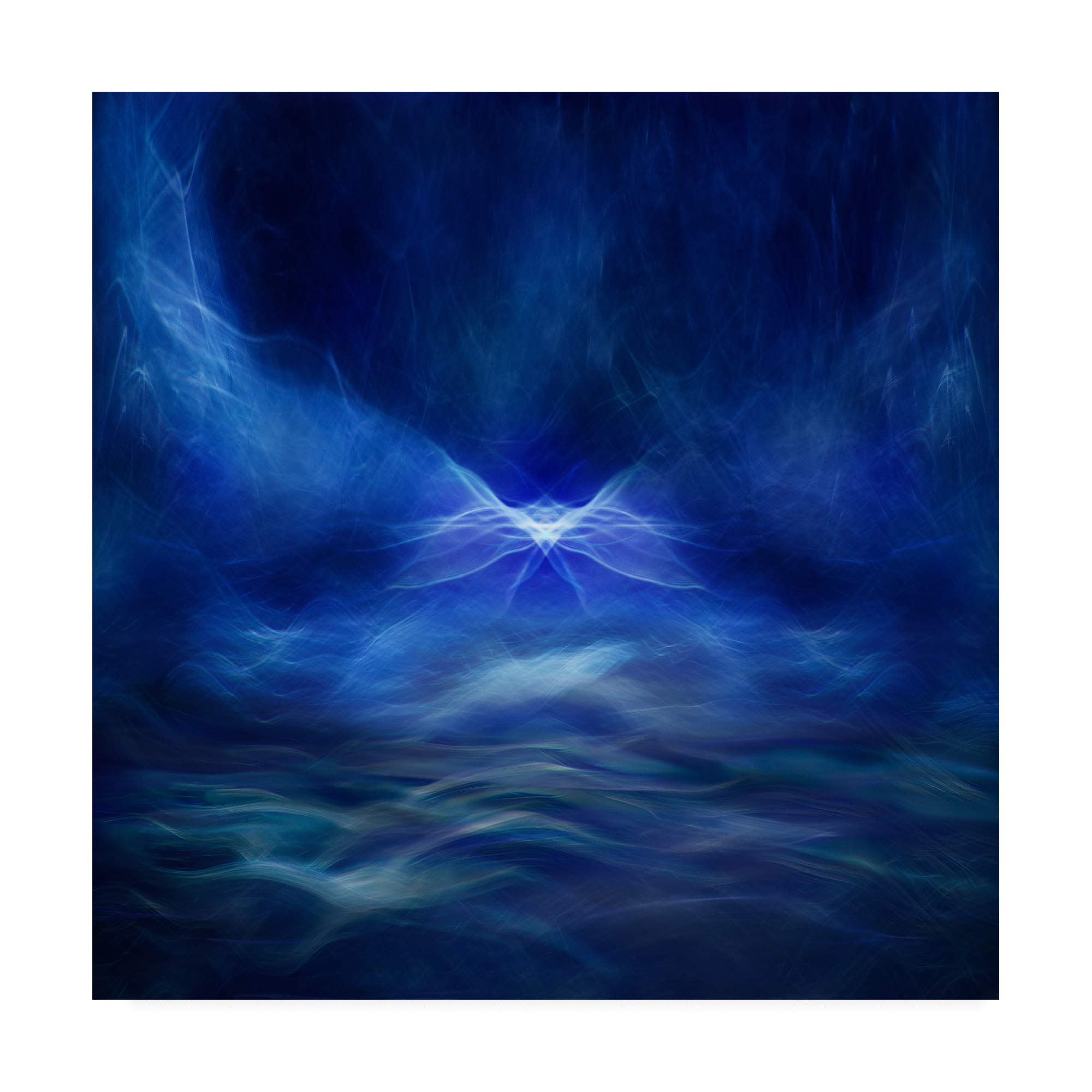 Trademark Fine Art Fairy Tale Blue by Willy Marthinussen - 18x18 Inch Canvas Wall Art - Perfect for Living Room, Bedroom & Office Decor
