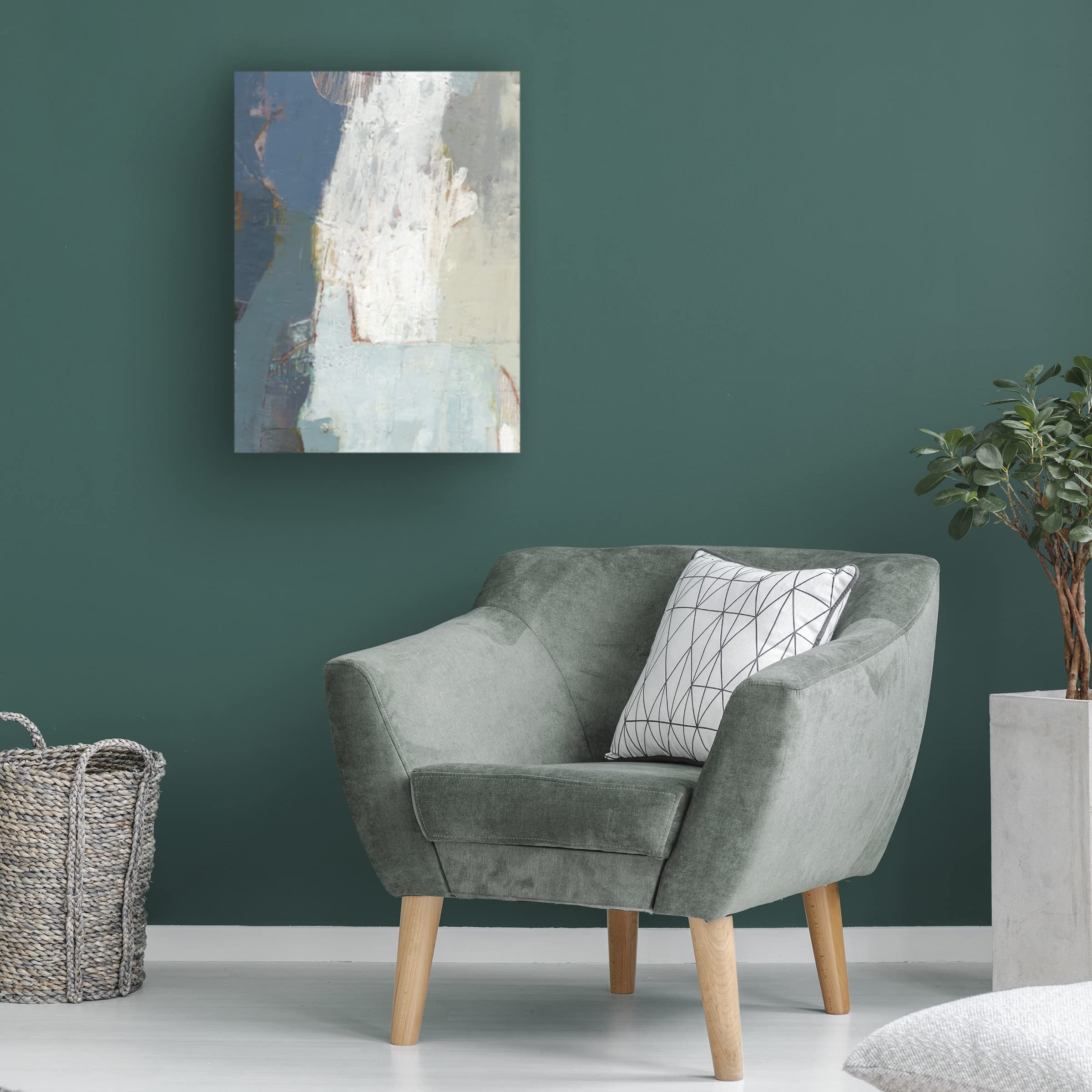 Trademark Fine Art 'A Go Go III' Canvas Wall Art by Sue Jachimiec - 18x24 Inches - Modern Abstract Painting for Living Room, Bedroom & Office Decor
