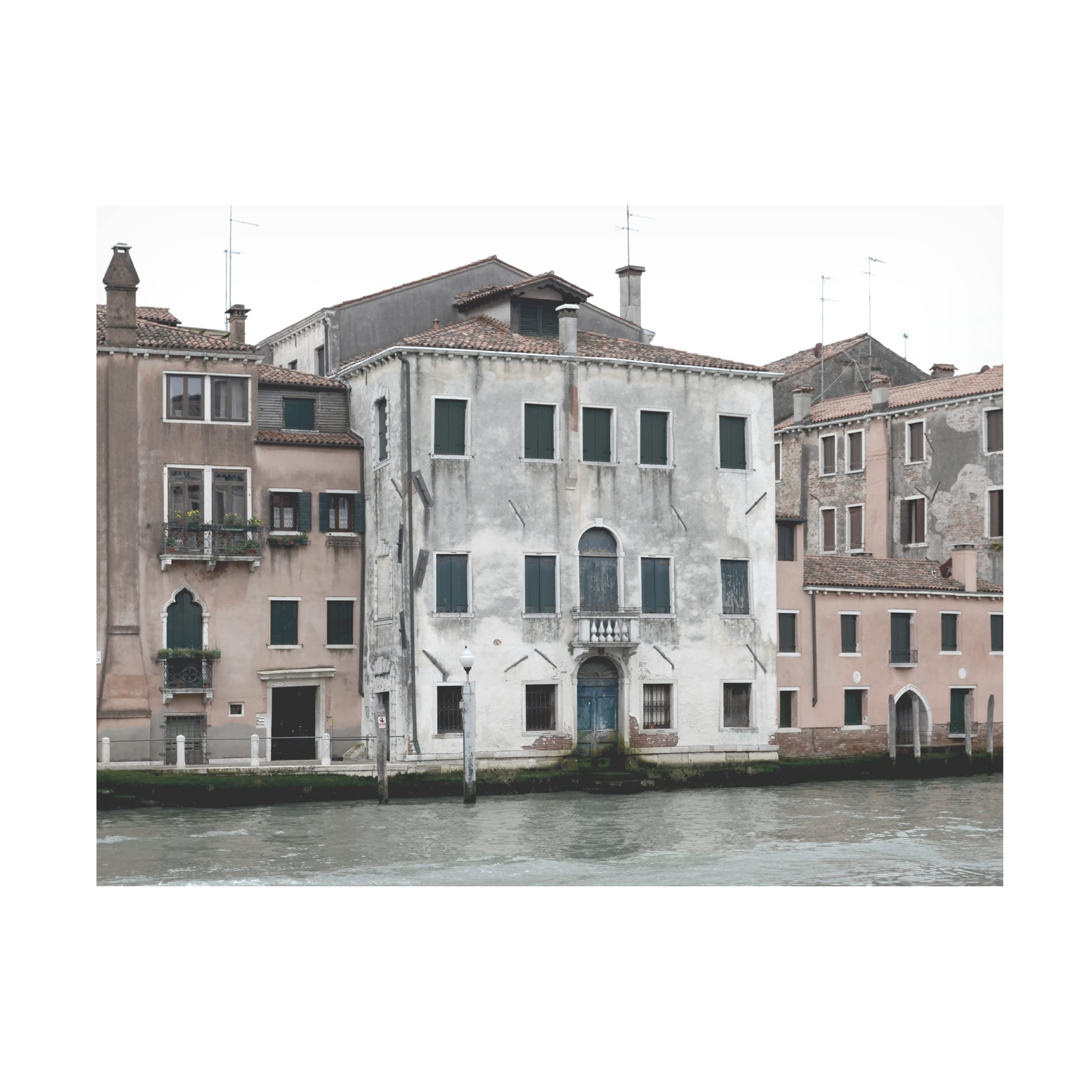 Sharon Chandler Venetian Facade Photos VI Canvas Art Print - 24x32 Inches, Trademark Fine Art - Perfect for Living Room, Bedroom & Office Decor