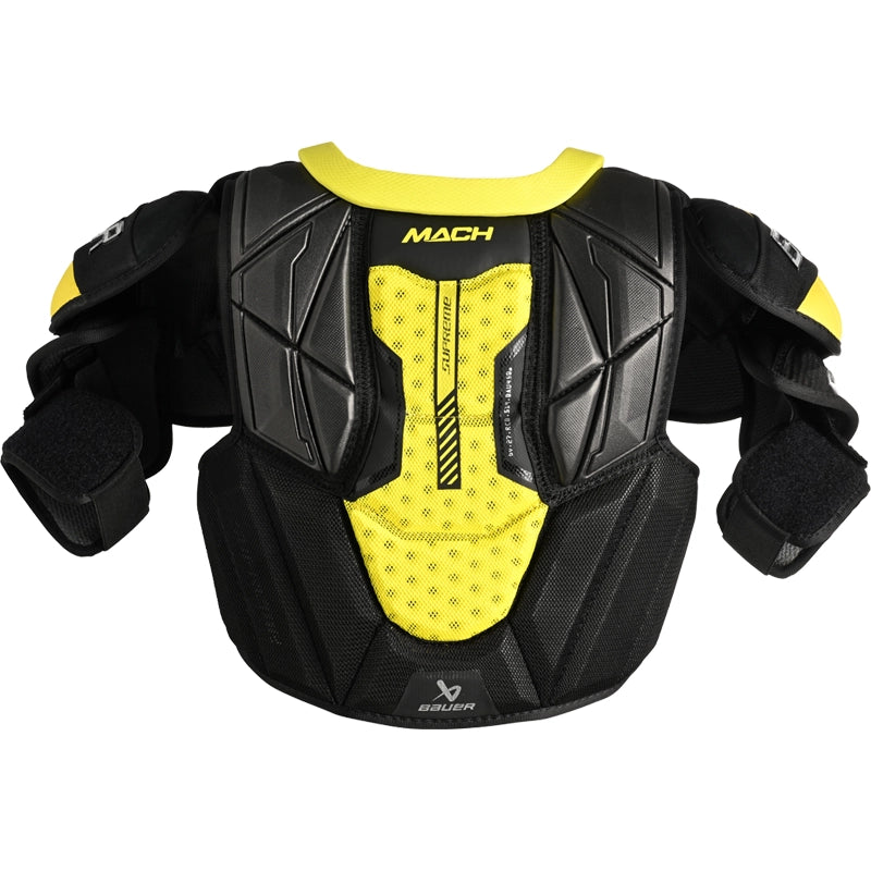 Bauer Supreme Mach Junior Hockey Shoulder Pads - Lightweight & Protective Gear for Youth Players - Perfect for Ice Hockey Training & Games