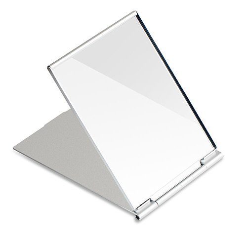 Portable Folding Vanity Mirror - Single Side Travel Shaving Mirror for Bathroom & Shower - Compact 4.5
