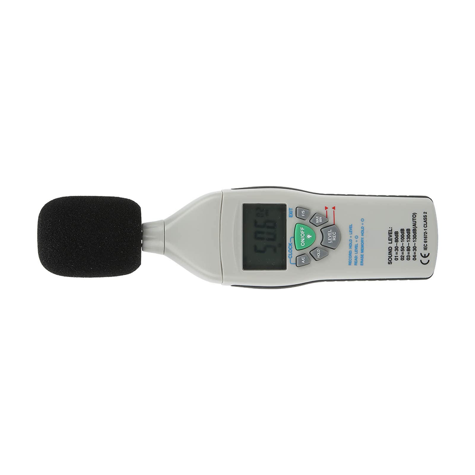 Professional Digital Decibel Meter - Accurate Sound Level Noise Measurement Device with LCD Backlight | Perfect for Factories, Cinemas, Industrial & Home Use (dB Tester for Workplace Safety, Audio Engineering)