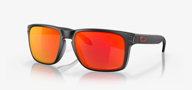 Oakley Holbrook XL Sunglasses - Matte Black Frame with Prizm Ruby Lenses - Polarized Sports & Outdoor Sun Protection for Men
