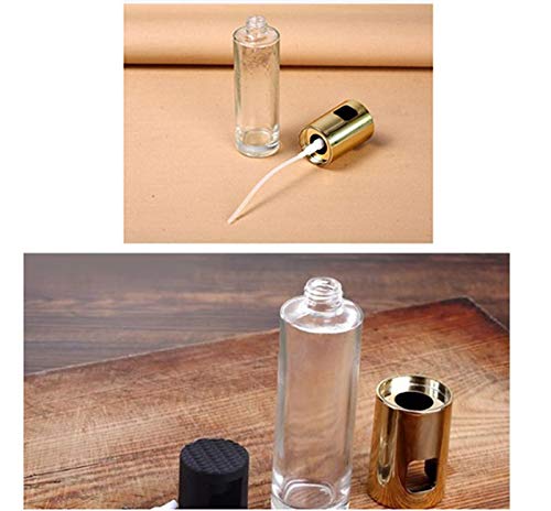 WOIWO 2 Pack Glass Oil Spray Bottle for Cooking - Leakproof BBQ Oil Dispenser with Pressure Pump for Vinegar, Soy Sauce & Salad Dressing - Perfect for Grilling, Baking & Kitchen Use
