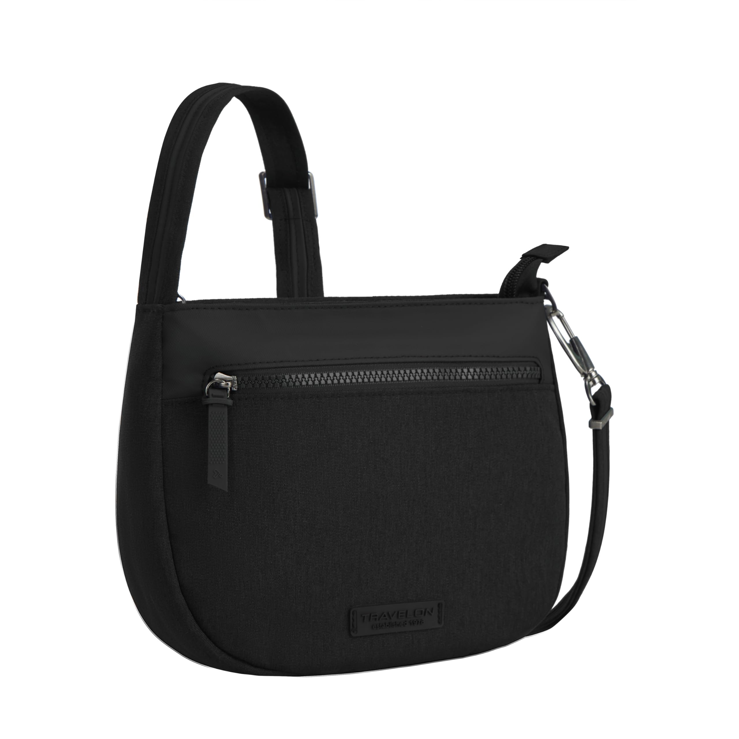 Travelon Anti-Theft Metro Saddle Crossbody Bag for Women - Secure RFID Blocking Purse with Adjustable Strap - Perfect for Travel, Commuting & Daily Use
