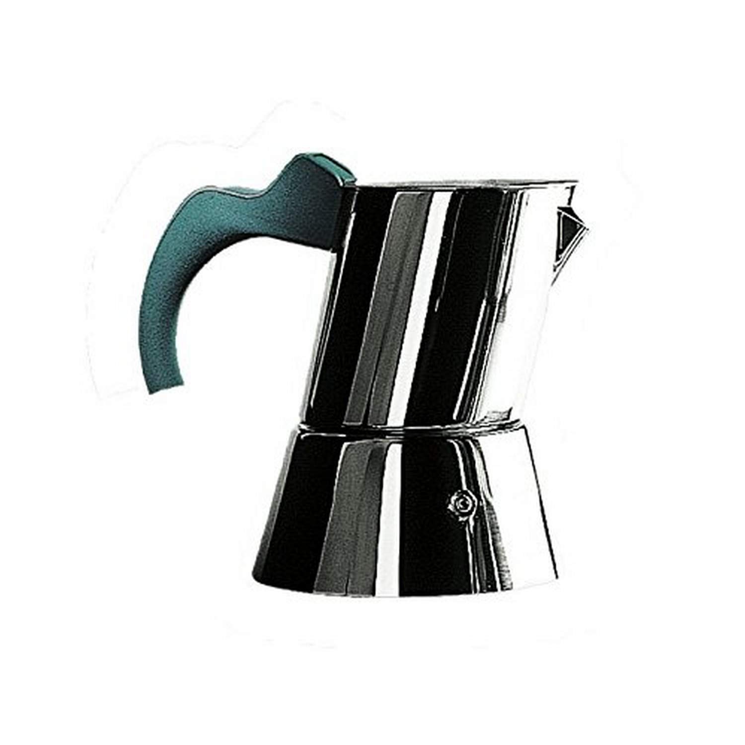 Premium Mepra 1/3-Cup Stainless Steel Coffee Maker - Silver (23I30003) | Perfect for Espresso, Office Use & Small Kitchens | Compact & Durable Design