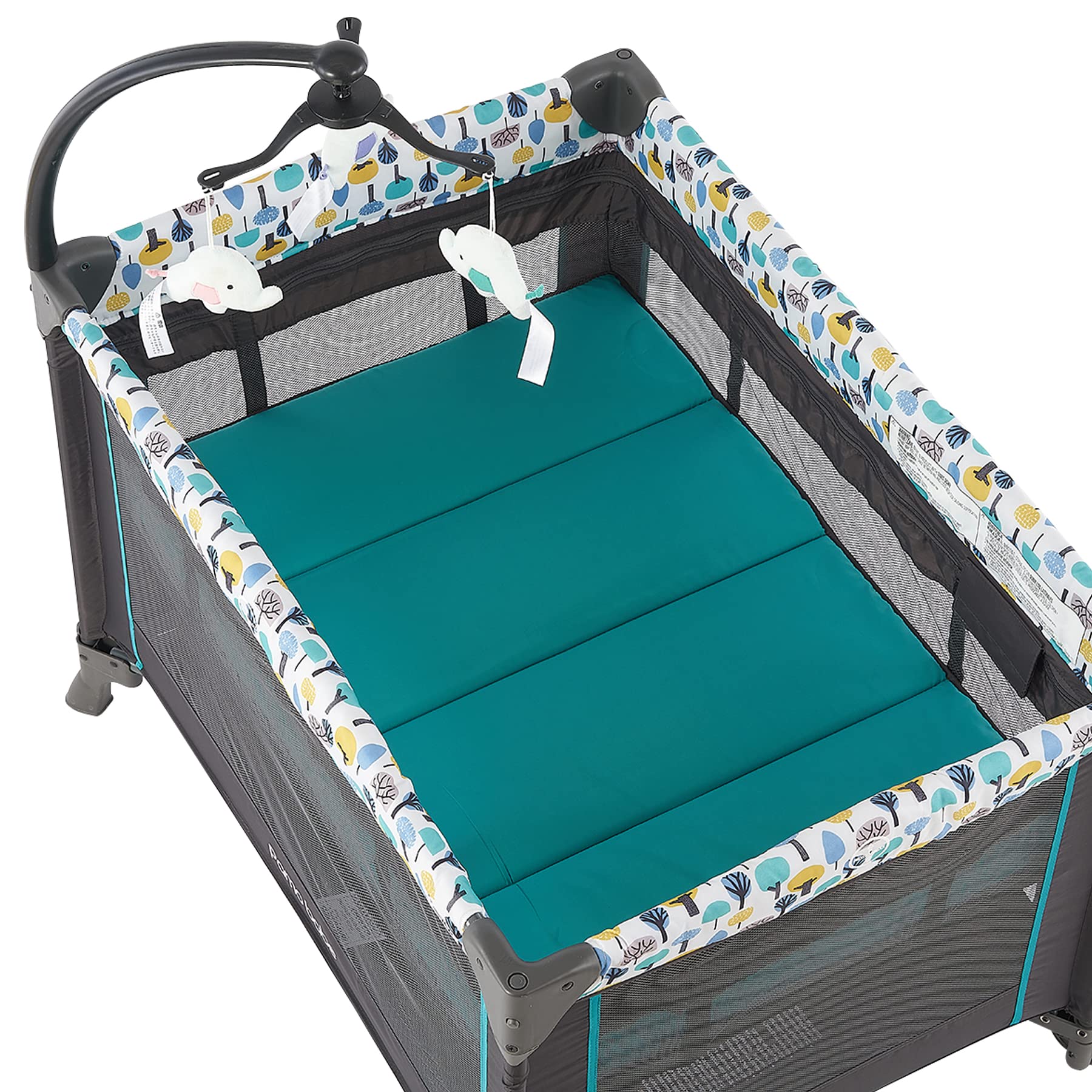 Pamo Babe Portable Baby Crib with Bassinet & Changing Table - Lightweight Travel Playpen for Newborns & Toddlers - Perfect for Home, Travel, and Daycare Use