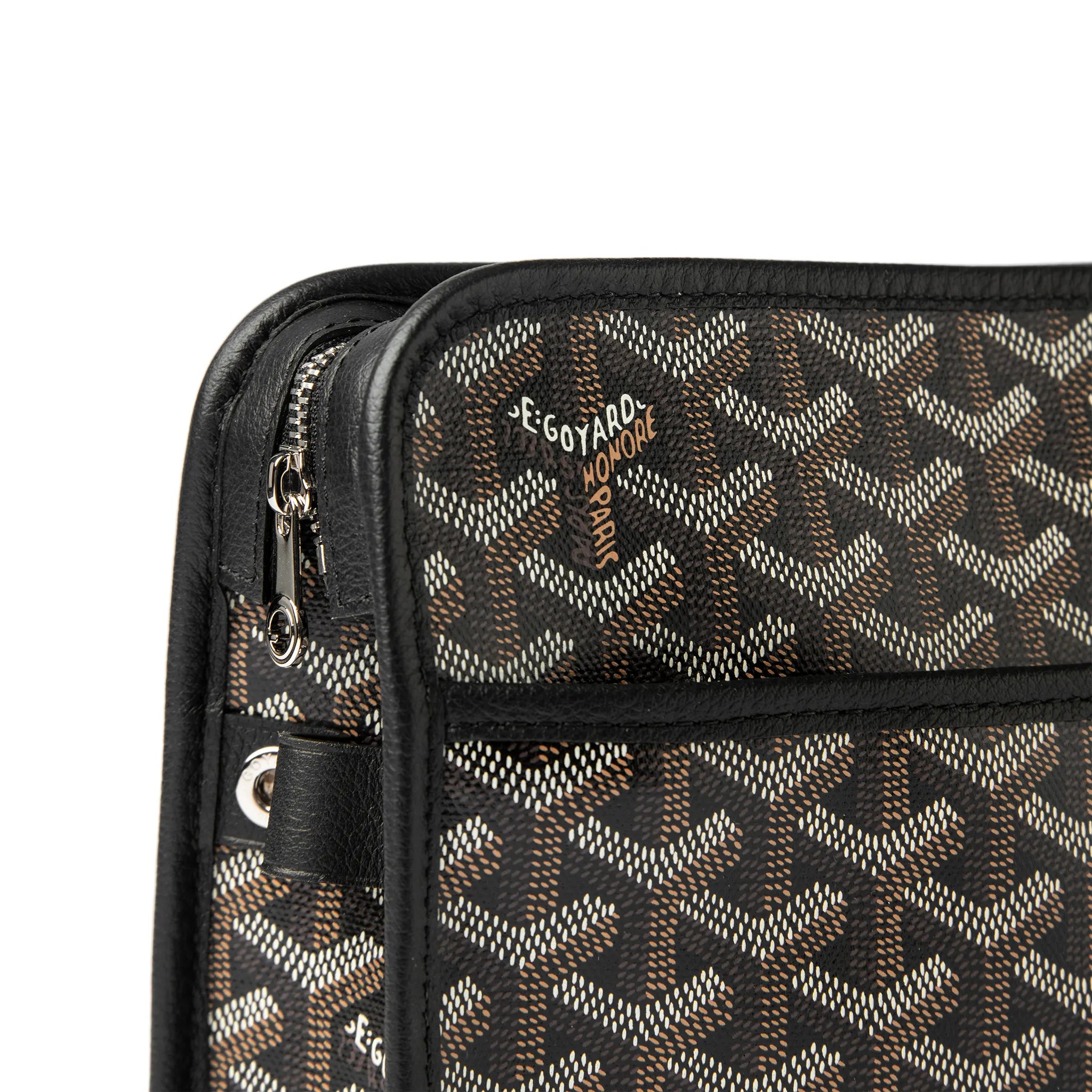Goyard Jouvence MM Black Washbag | Luxury Waterproof Travel Cosmetic Bag | Perfect for Travel, Gym & Everyday Use