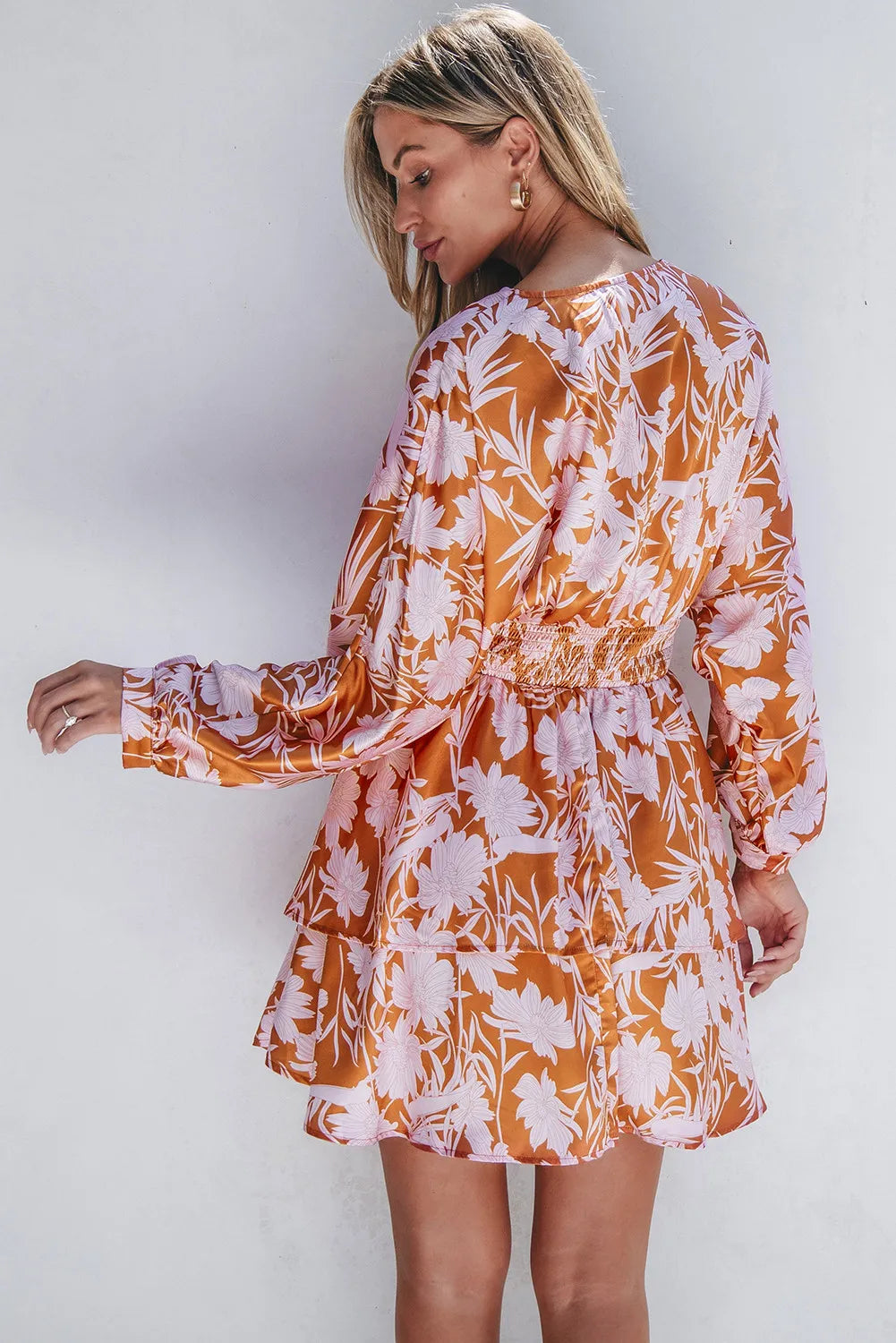 Stylish Long Sleeve Mini Resort Dress for Women - Summer Beach Vacation, Pool Party & Tropical Getaway Outfit