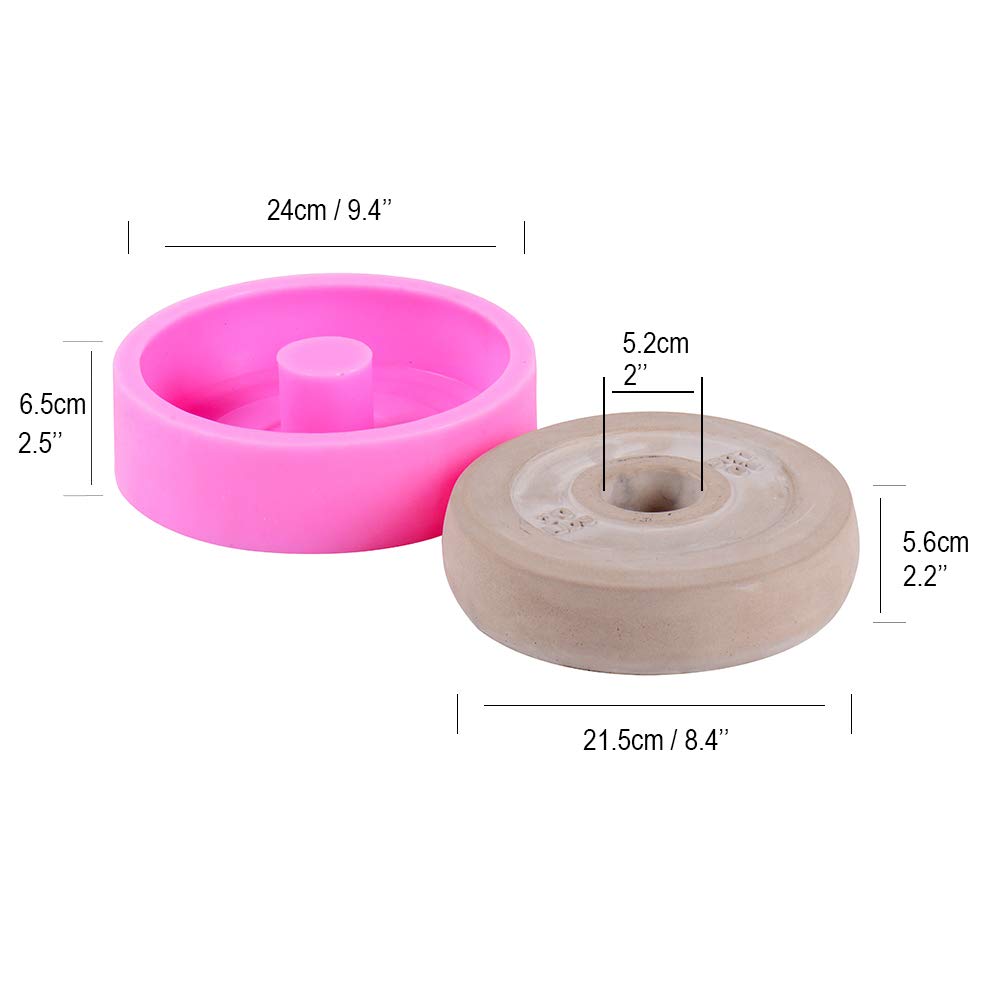 10 Lbs Dumbbell Silicone Mold for Concrete - DIY Home Gym Equipment, Strength Training Weights, Fitness Accessories - Perfect for Making Custom Dumbbells, Workout Gear, and Decorative Concrete Weights