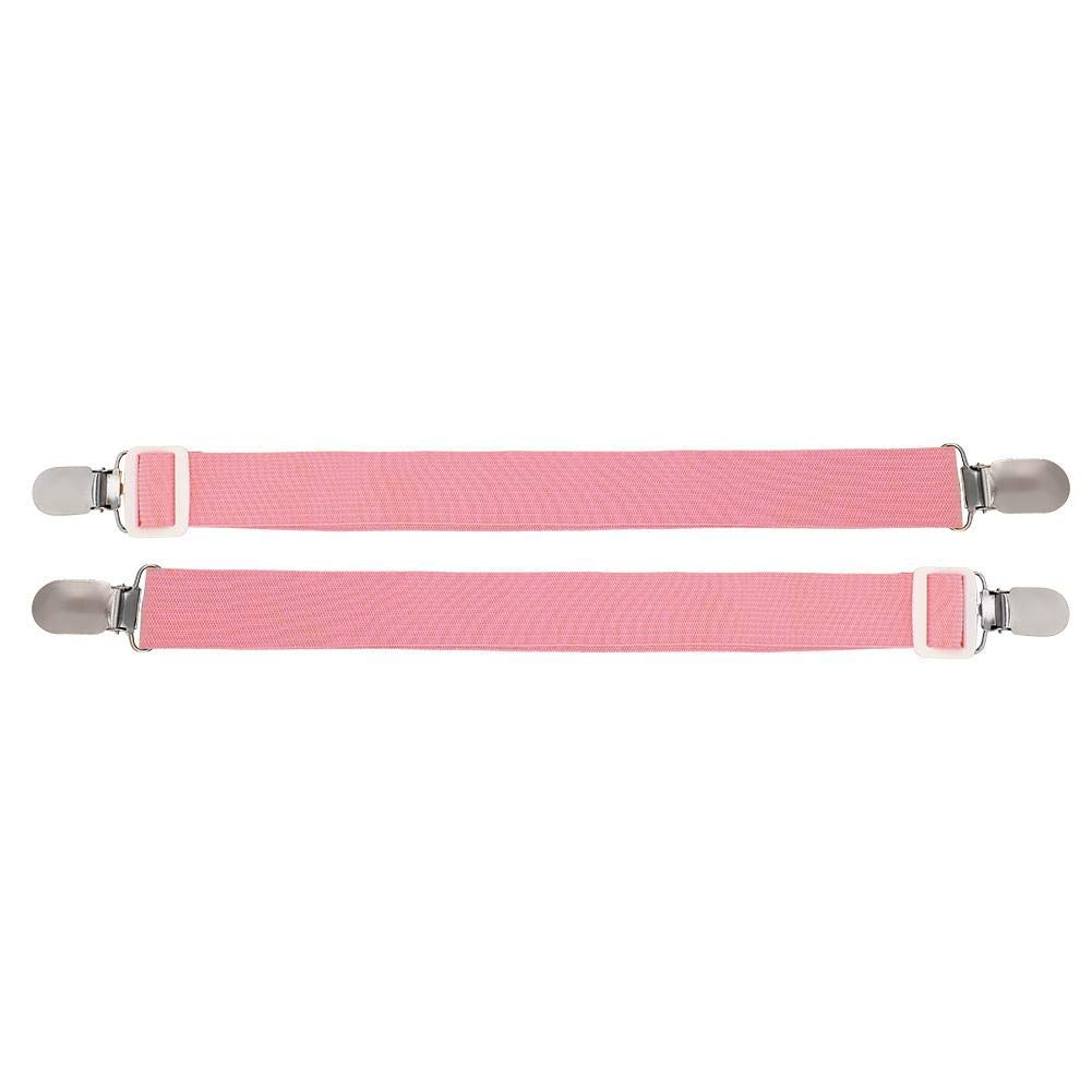 6-Pack Bed Sheet Clips - Strong Mattress Grippers & Sheet Straps for Secure Hold, Elastic Fasteners for Bedroom & Home (Pink) | Perfect for Deep Pocket Sheets, Adjustable Beds & Preventing Wrinkles