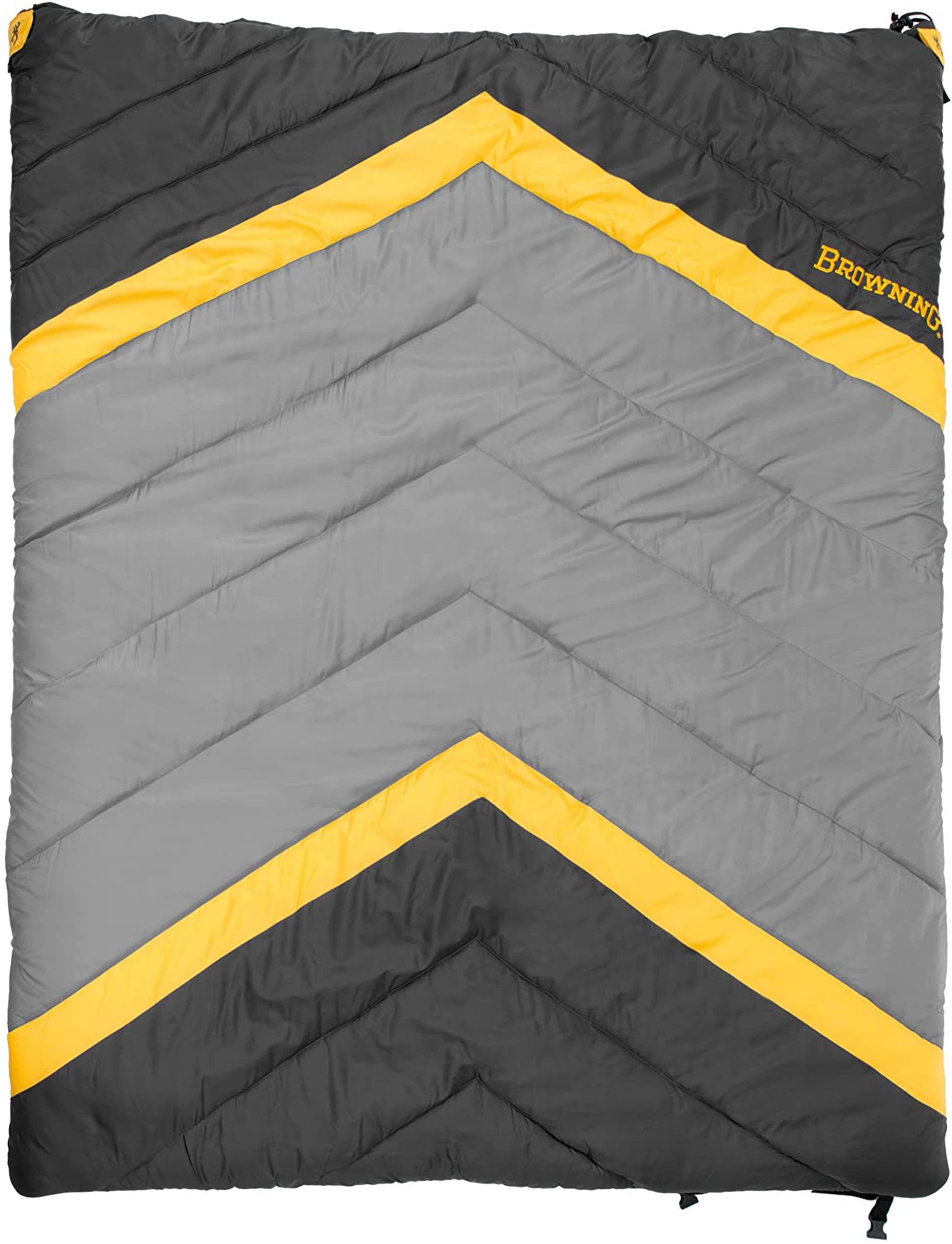 Browning 0°F Double Sleeping Bag for Camping - Warm & Spacious Two-Person Sleeping Bag for Couples, Backpacking, Hiking, and Outdoor Adventures