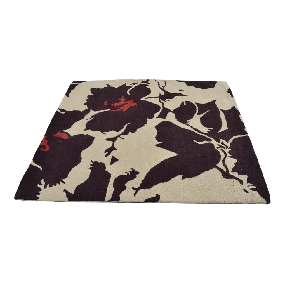 Spider Flower Hand Tufted Rug - Soft Bohemian Area Rug for Living Room, Bedroom & Nursery - Non-Slip Modern Home Decor