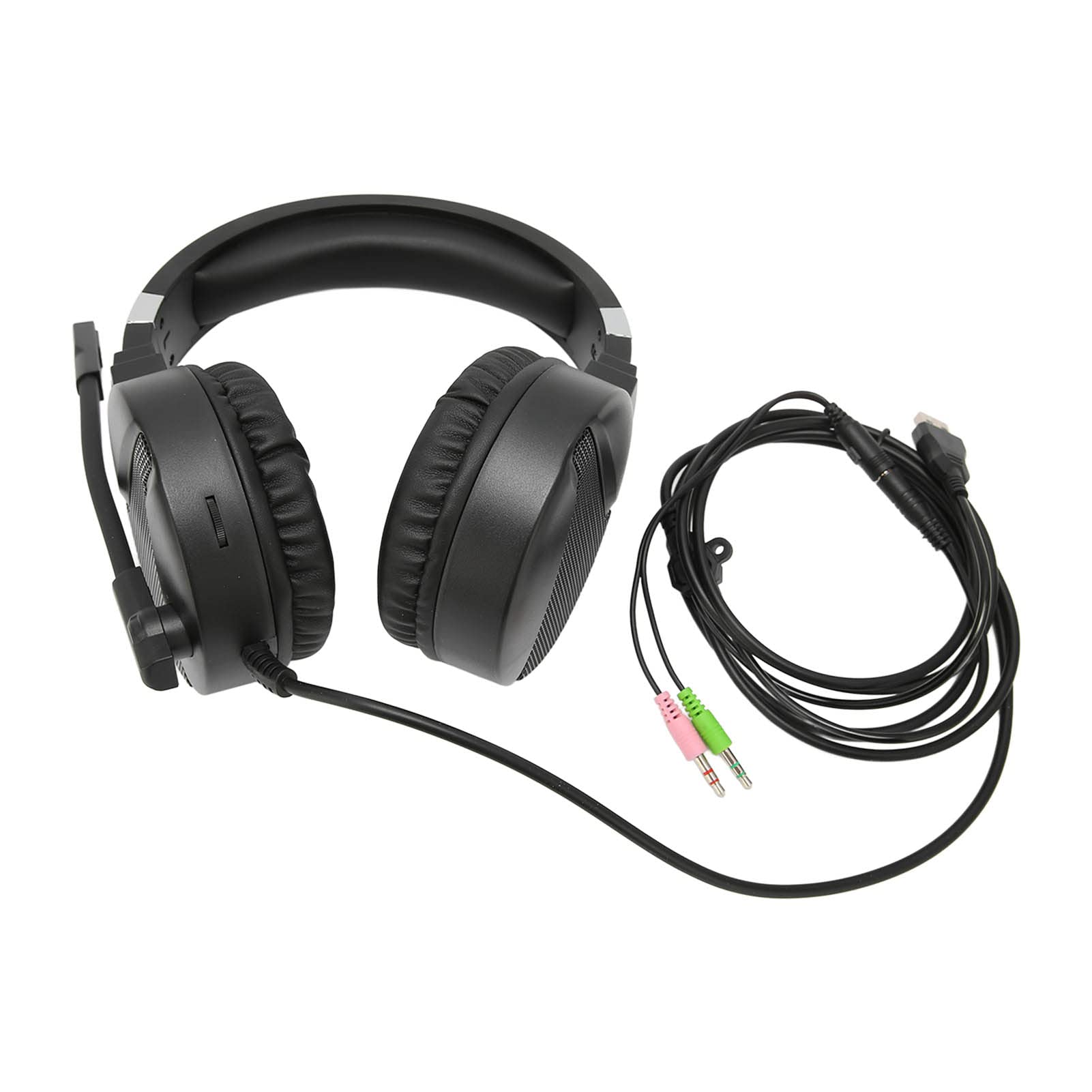 7.1 Surround Sound Stereo Gaming Headset with RGB Lighting & Volume Control - Soft Memory Foam Earmuffs for PC, PS5, Xbox & Mobile Gaming | Perfect for FPS, Streaming & Online Multiplayer