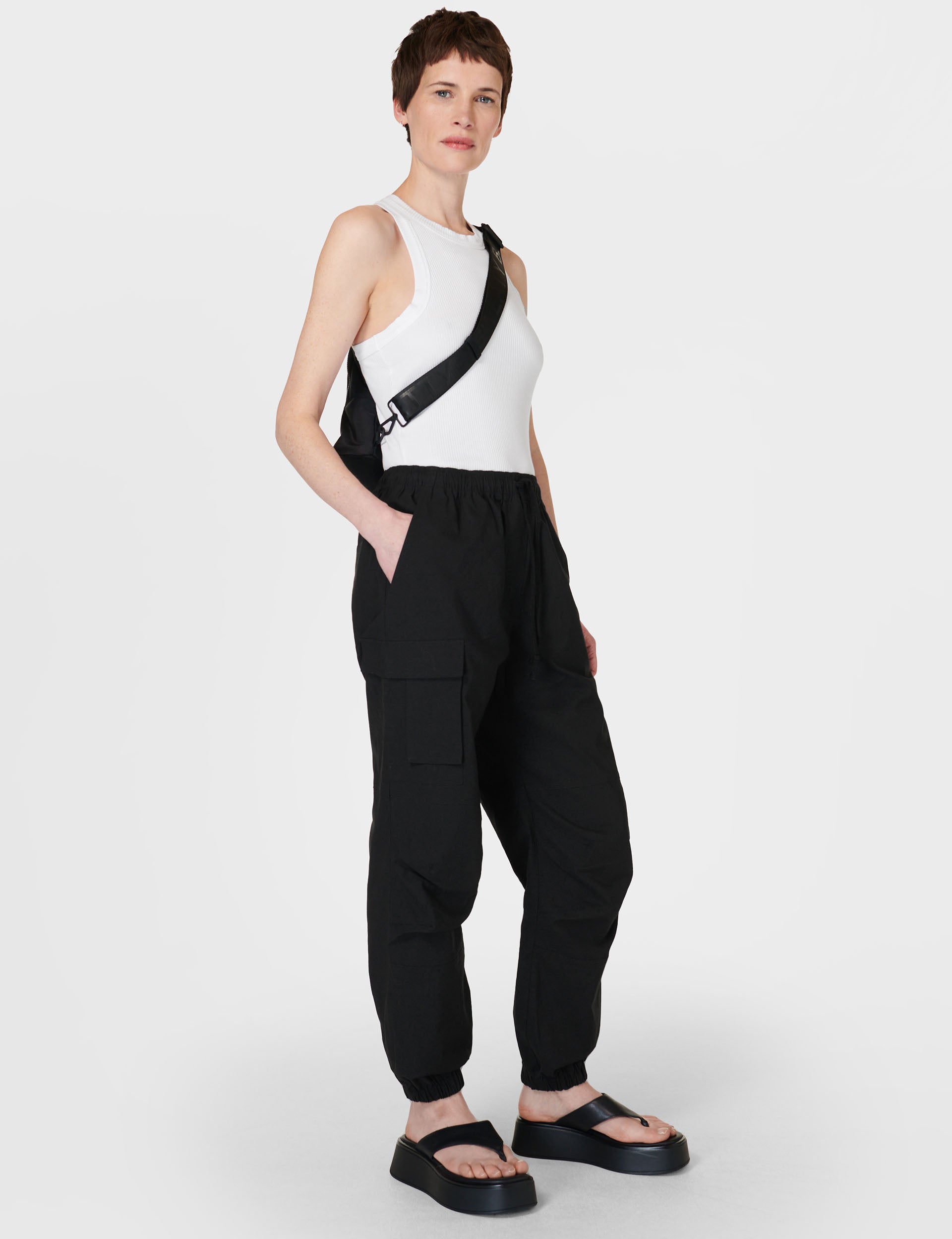 Quinn Cargo Pants for Men - Stylish Black Tactical Work Pants with Multiple Pockets | Perfect for Outdoor, Hiking, Work & Casual Wear