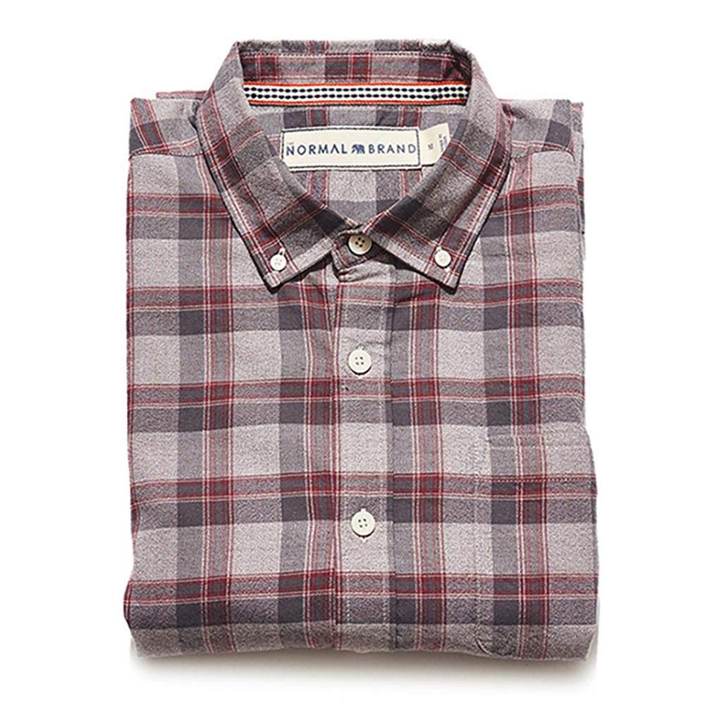 Jasper Yarn Plaid Button Down Shirt for Men - Stylish Casual Flannel Shirt with Button Front - Perfect for Office, Date Night & Fall Layering