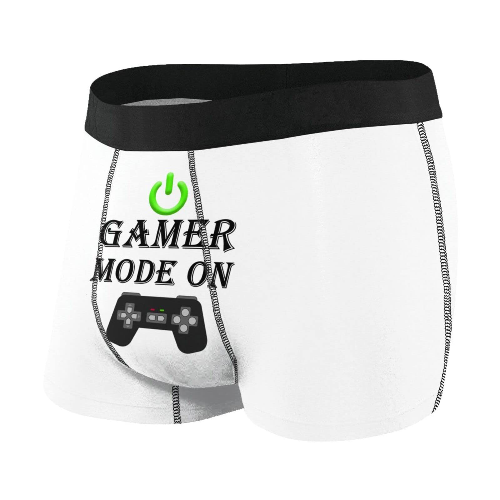 Gamer Mode On Men's Breathable Stretch Boxer Briefs - Comfortable Underwear for Gaming, Sports & Daily Wear