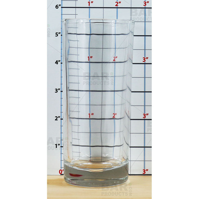 BarConic® High Ball Glass Set - 8.5 oz Monument Design (6-Pack) - Perfect for Cocktails, Whiskey, Iced Coffee & Home Bar Decor