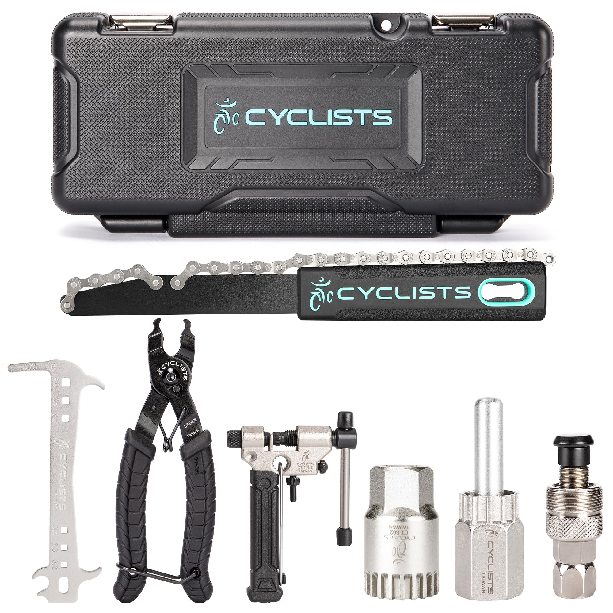 7 Piece Bike Tool Kit for Maintenance & Repair - Mountain & Road Bicycle Repair Tools with Storage Case - Perfect for Home, Travel & Professional Bike Servicing