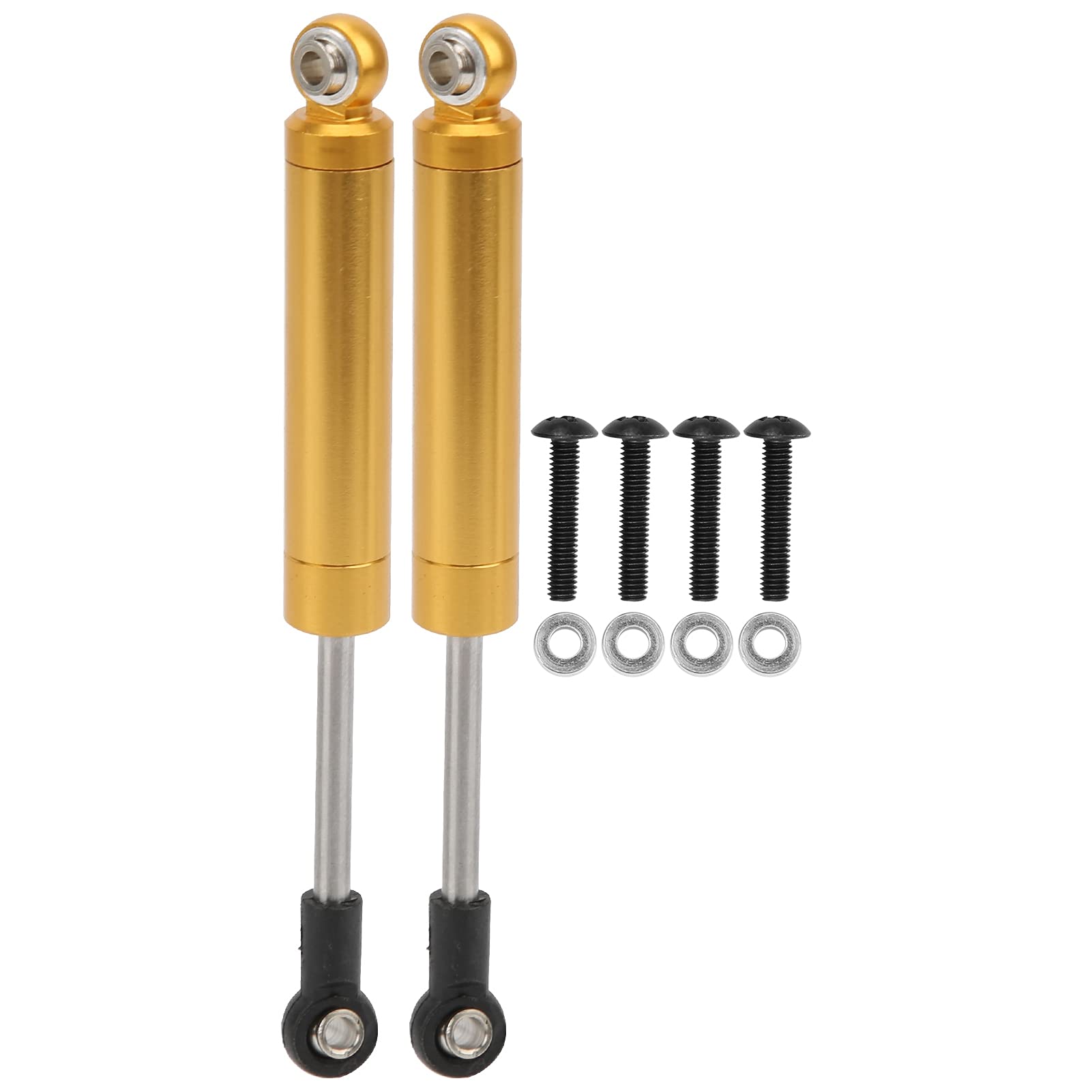 Shanrya Springless Shock Absorber for Slash 2WD RC Car - Convenient to Use, Internal Spring Design, Gold Color - Perfect for Off-Road Racing and RC Car Upgrades
