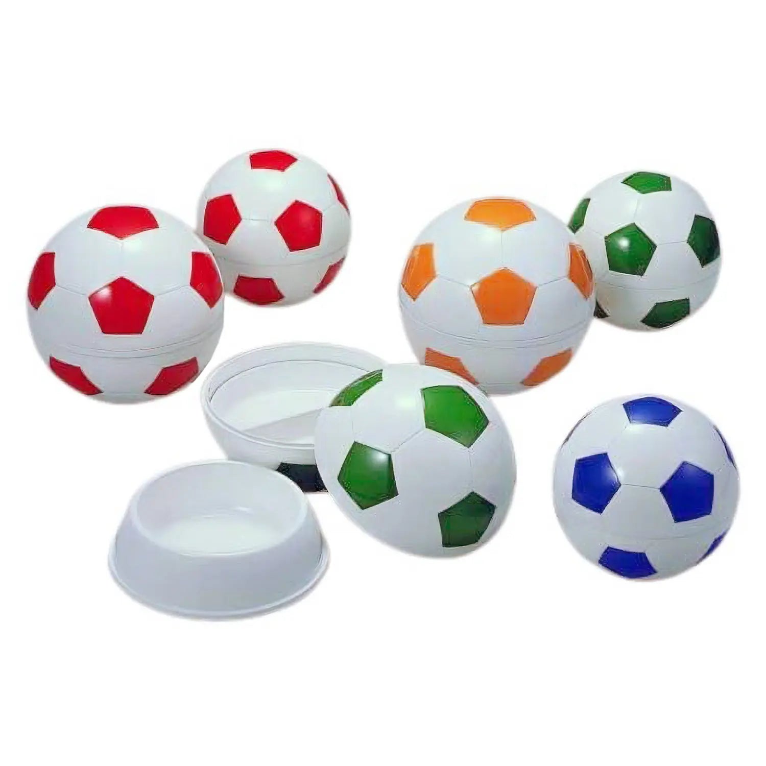 EBM ABS Resin Divided Kids Plate with Soccer Ball Design - Durable & BPA-Free Toddler Dinnerware for Mealtime, School Lunches & Picnics