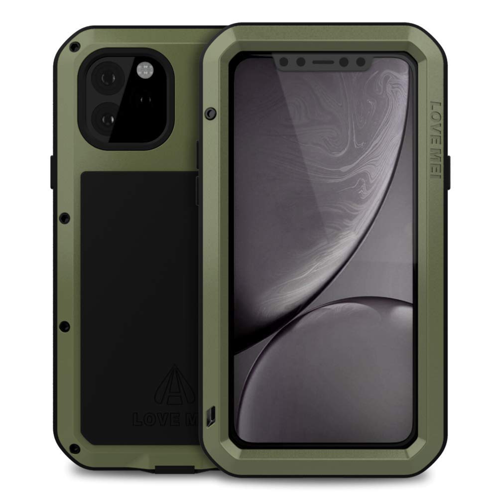 Bpowe Shockproof Silicone Aluminum Case for iPhone 11 Pro Max (6.5