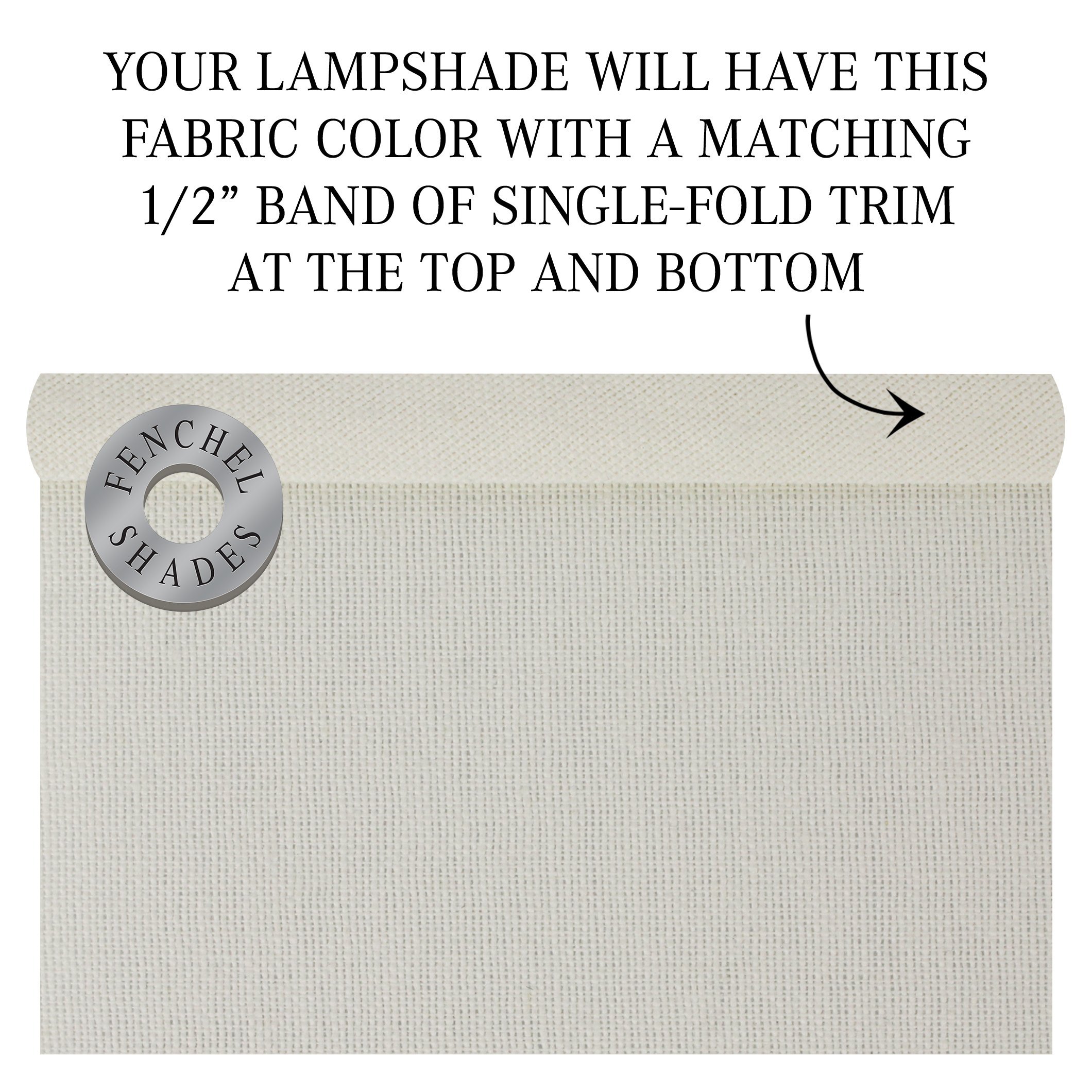 Premium Set of 2 Linen Cream Lampshades - 10