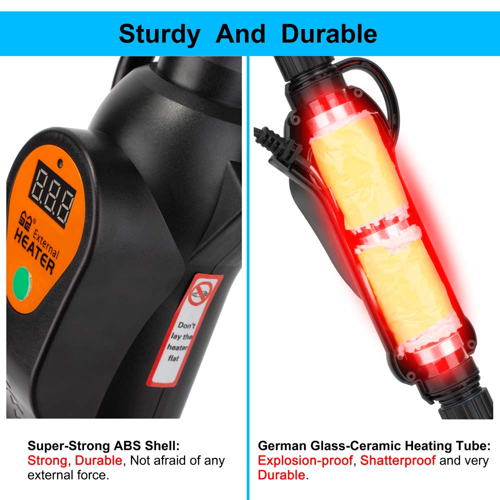 300W Aquarium External In-Line Heater for Fish Tank - Compatible with Canister Filters | Perfect for Saltwater & Freshwater Tanks