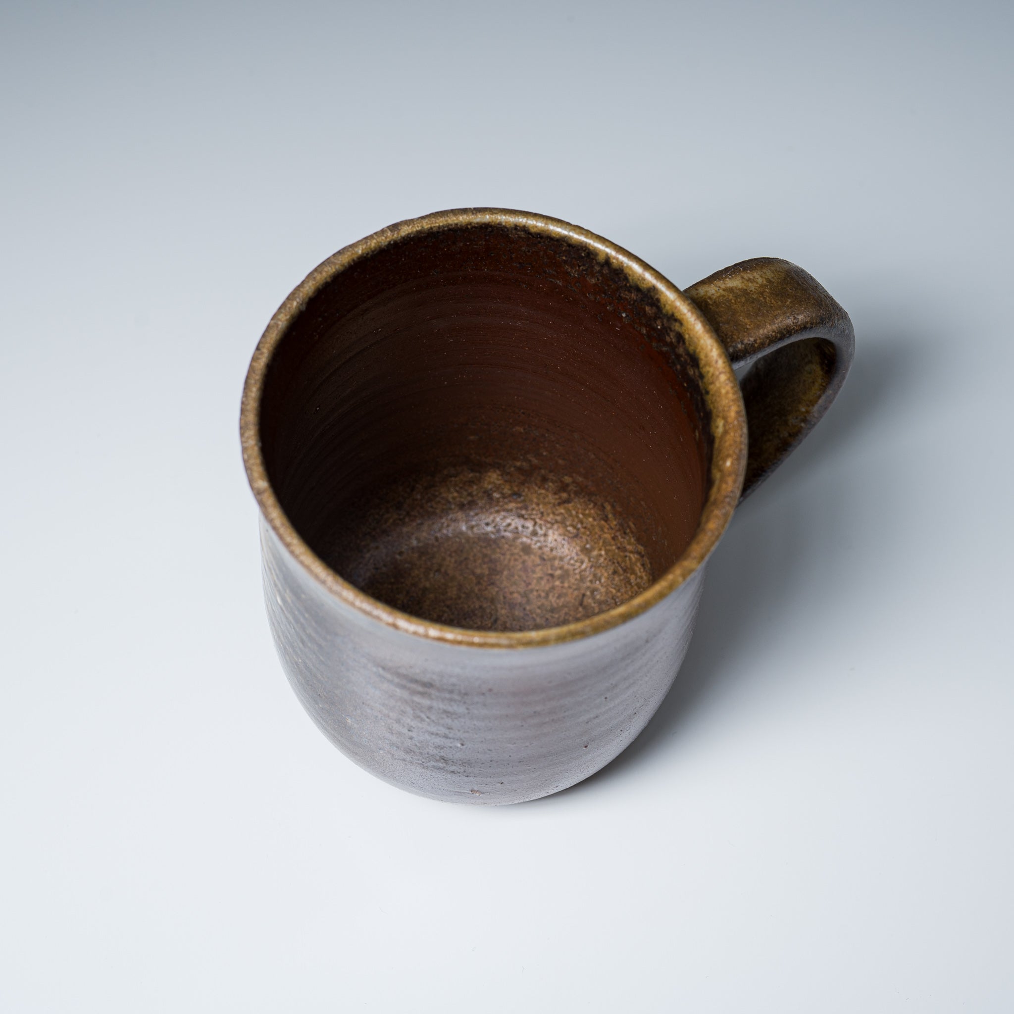 Bizen Pottery Large Mug Cup - Handcrafted Japanese Ceramic Coffee Cup with Goma Glaze - Perfect for Home, Office, and Tea Ceremonies
