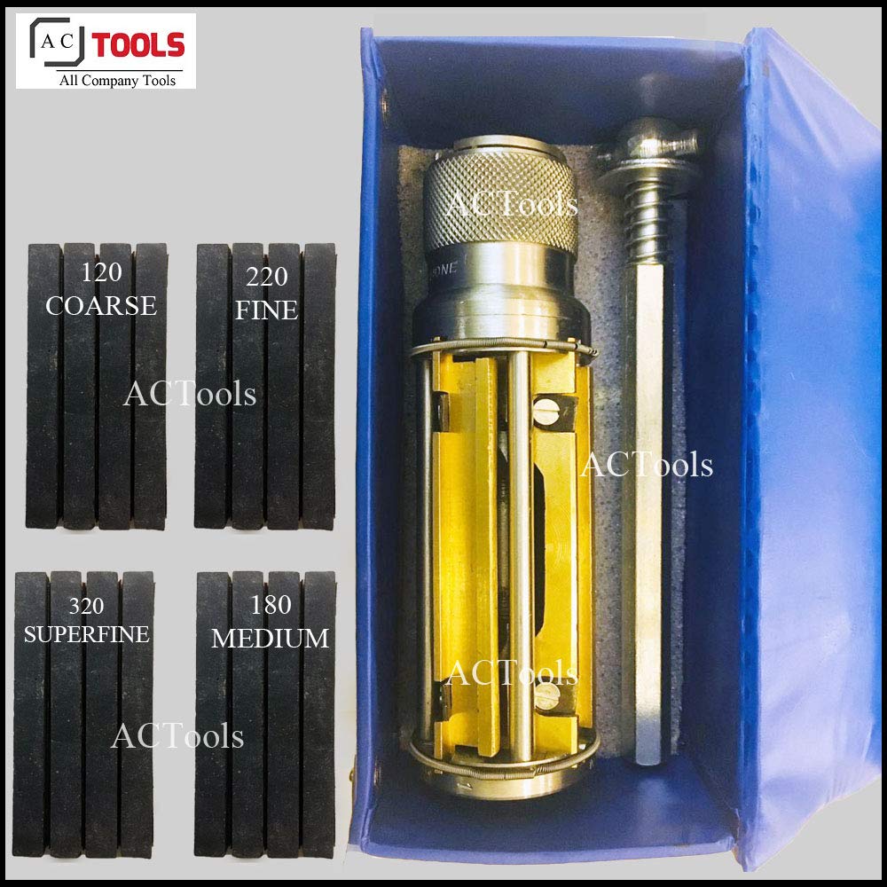34mm to 88mm Engine Cylinder Hone Kit with 16 Honing Stones - Professional Honing Machine for Automotive Repair & Engine Rebuilding - Perfect for Mechanics, DIY Enthusiasts & Small Engine Maintenance