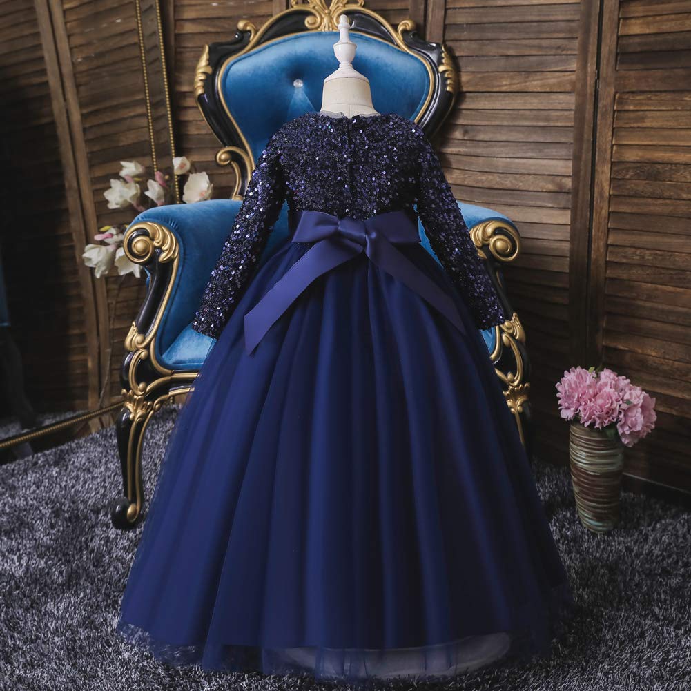 Royal Palace Lace Gothic Victorian Gown for Girls - Long Sleeve Princess Dance Dress for Party, Wedding, Pageant & Masquerade Ball | Elegant Fancy Costume for Halloween, Cosplay & Special Occasions