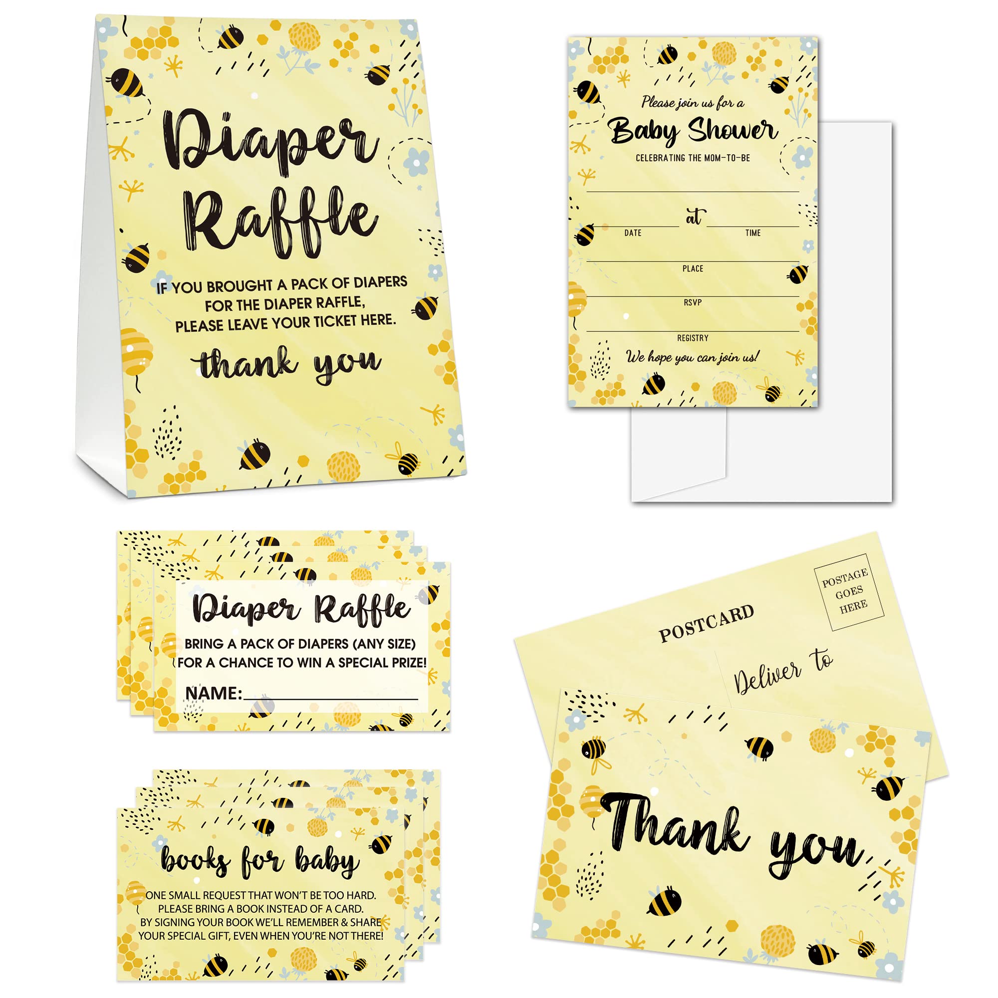 Baby Shower Game Set - 24 Printable Baby Shower Game Cards with Answer Sheets - Baby Shower Party Favors, Decorations & Activities for Coed Showers, Gender Reveals & New Mom Celebrations