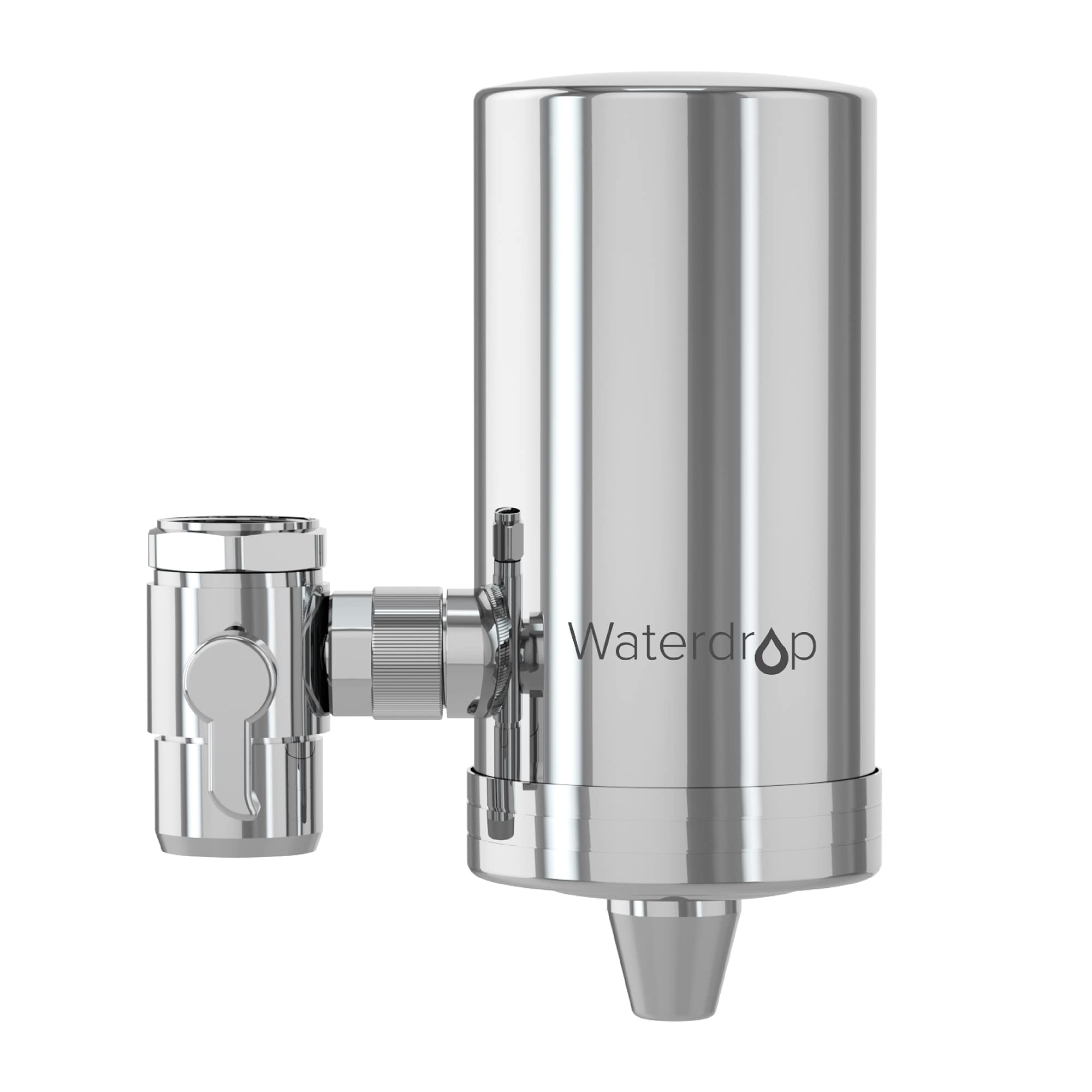 360° Rotating Stainless Steel Waterdrop Water Filter for Kitchen Sink Faucet - NSF Certified Water Purifier, Reduces Chlorine & Impurities, Long Lasting 3 Months Filter (Ideal for Clean Drinking Water, Cooking & Coffee Making)