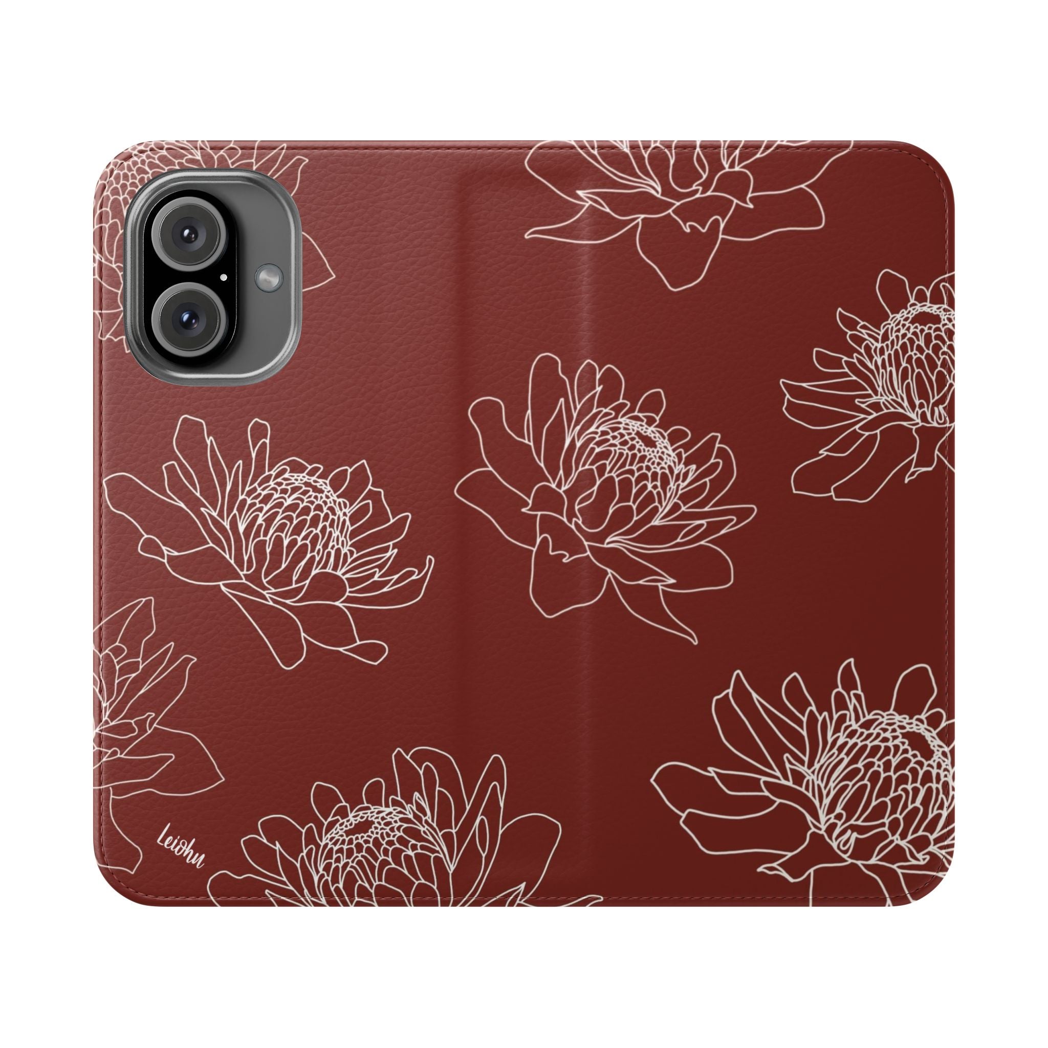 Torch Ginger Folio Case - Elegant & Durable Phone Cover for iPhone & Samsung - Perfect for Travel, Work & Everyday Use